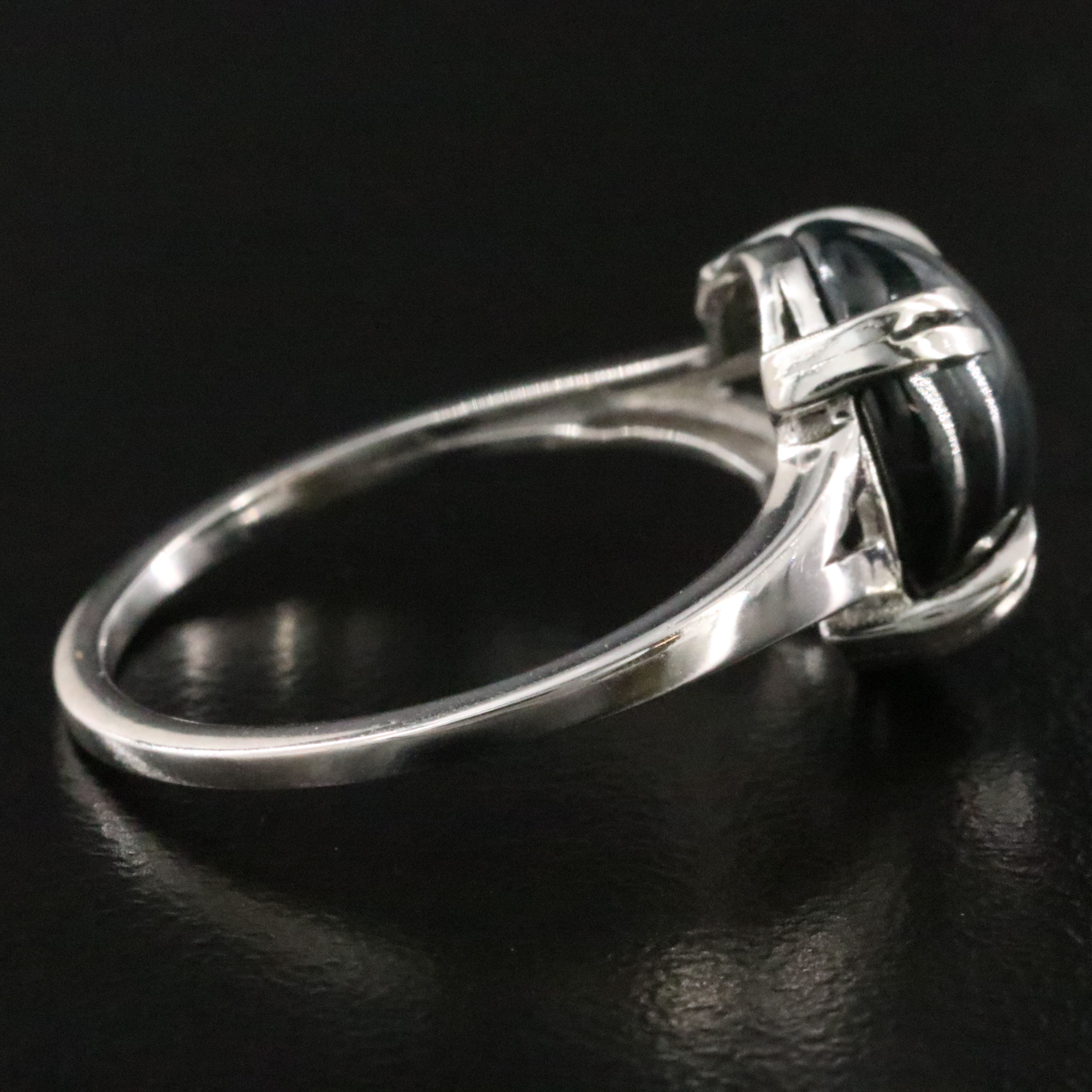 Platinum 6.07 CT Sapphire Ring