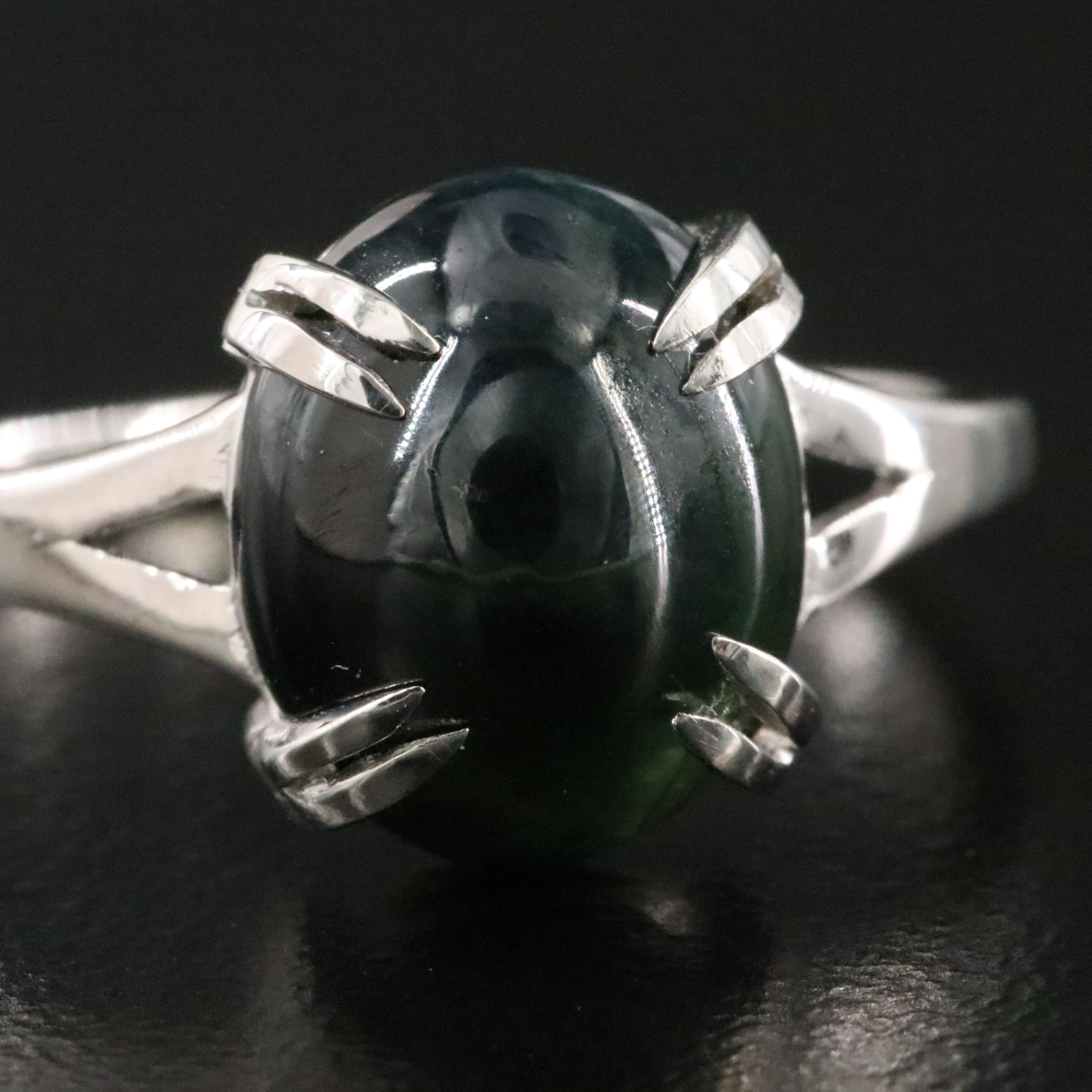 Platinum 6.07 CT Sapphire Ring