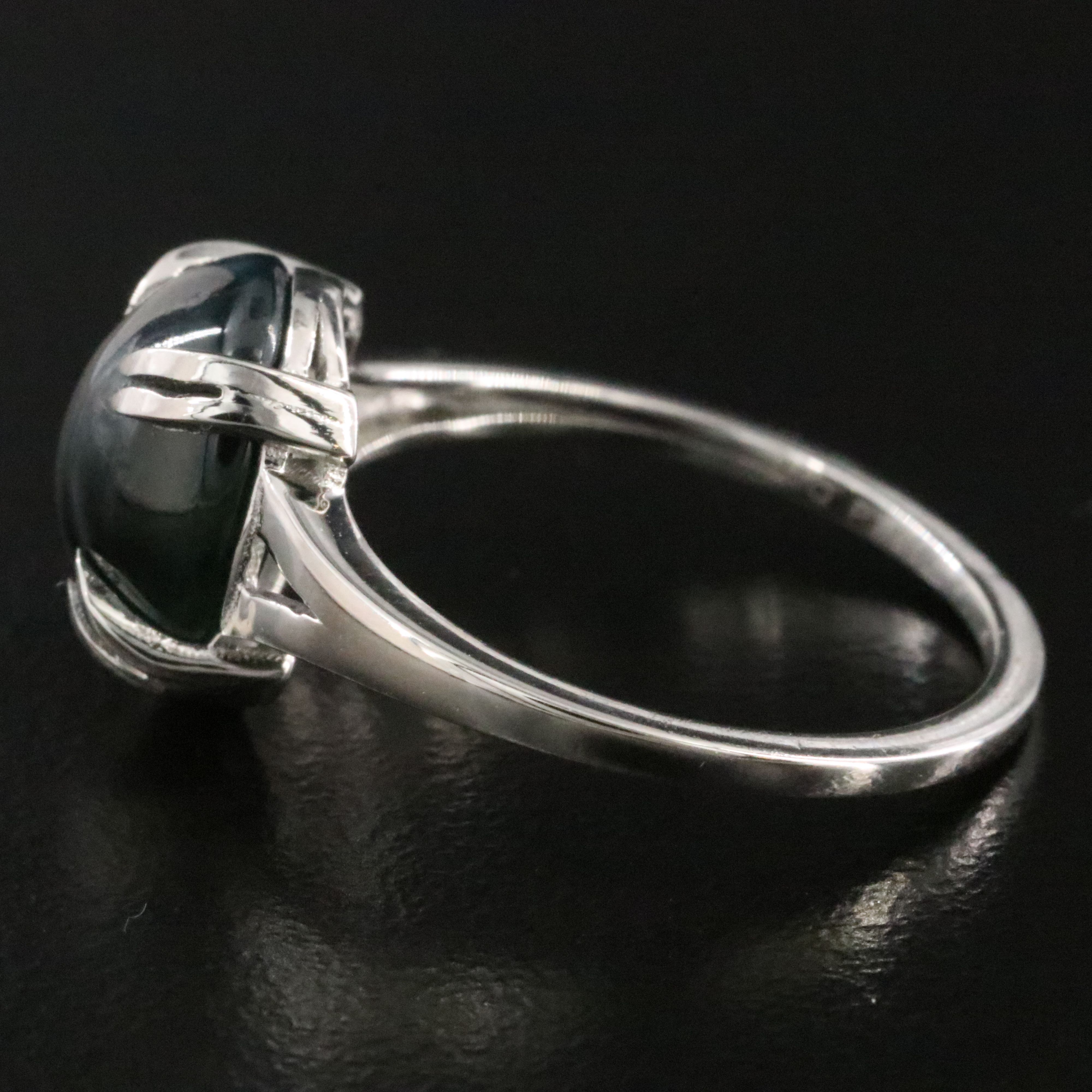 Platinum 6.07 CT Sapphire Ring