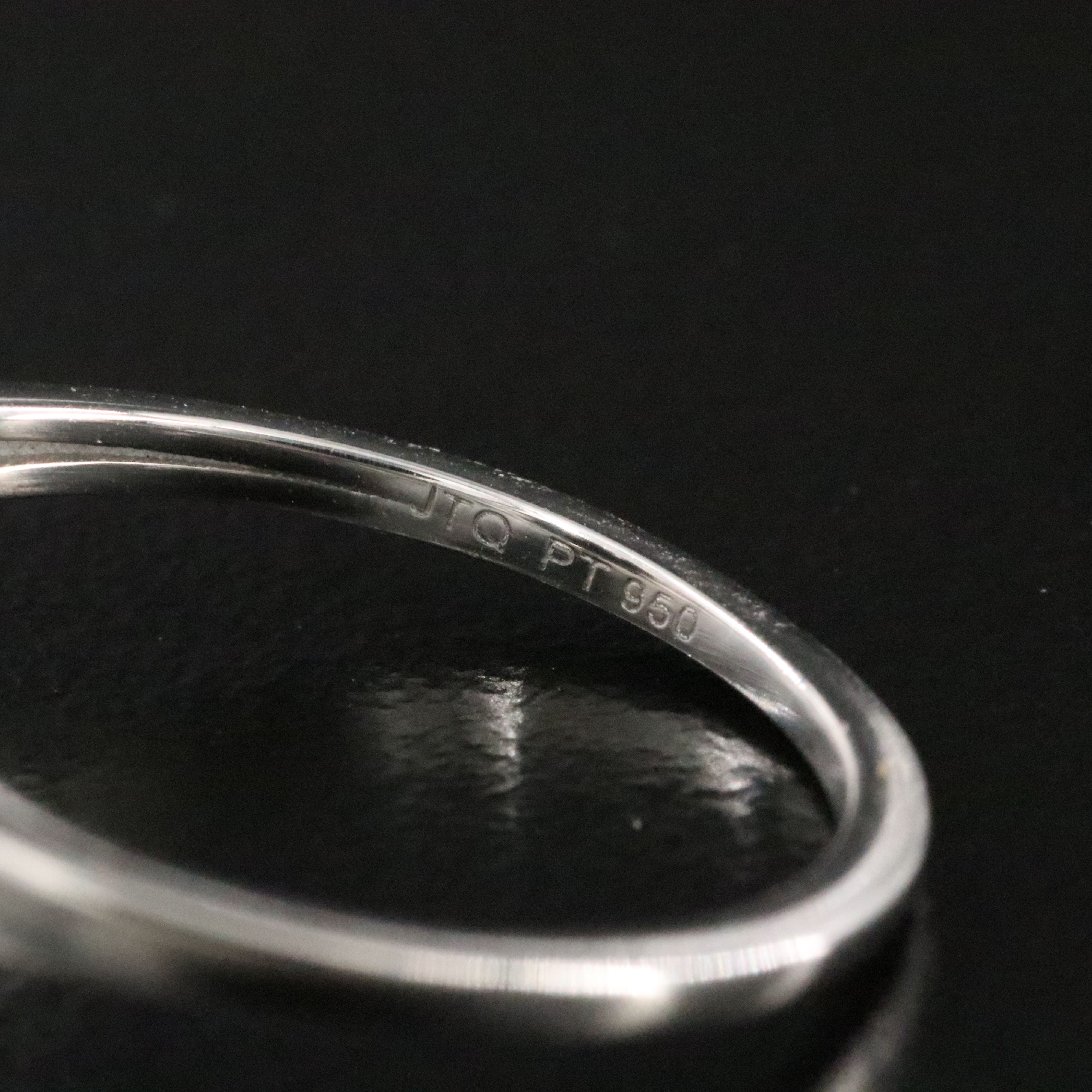 Platinum 6.07 CT Sapphire Ring