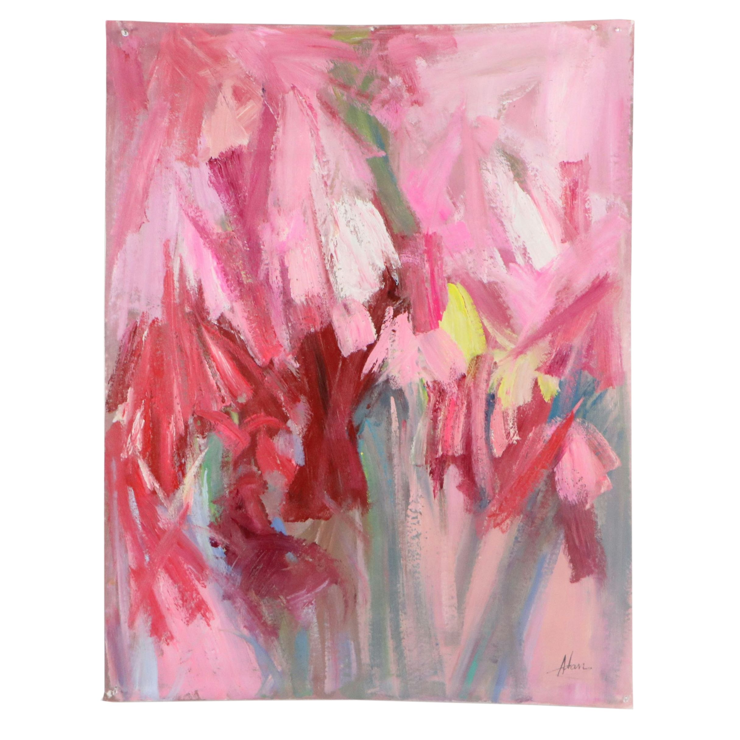 Abstract Oil Painting "Love," Circa 2026