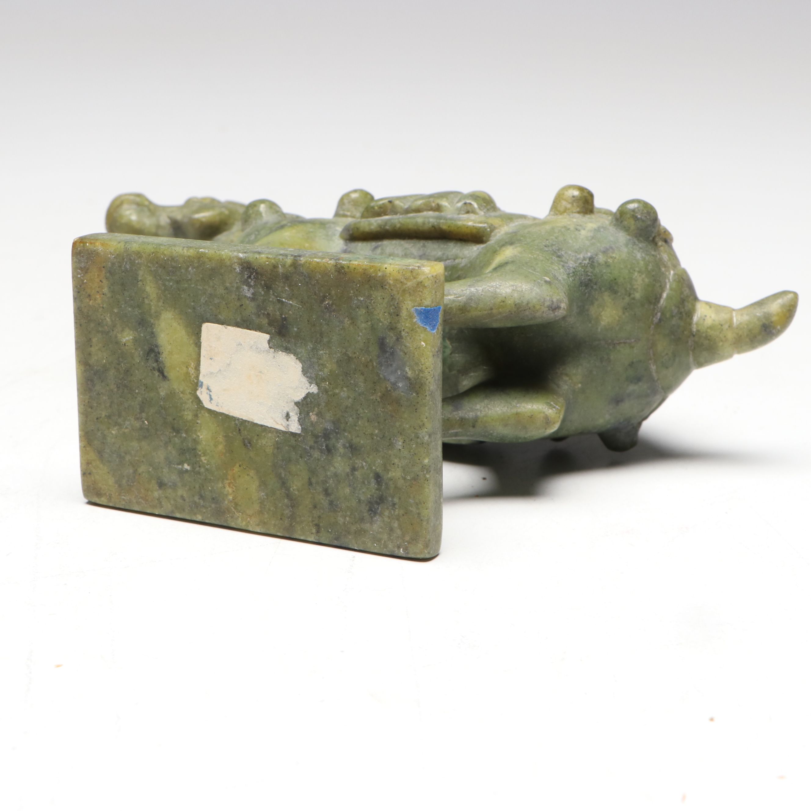 Tang Dynasty Style Carved Serpentine Horse