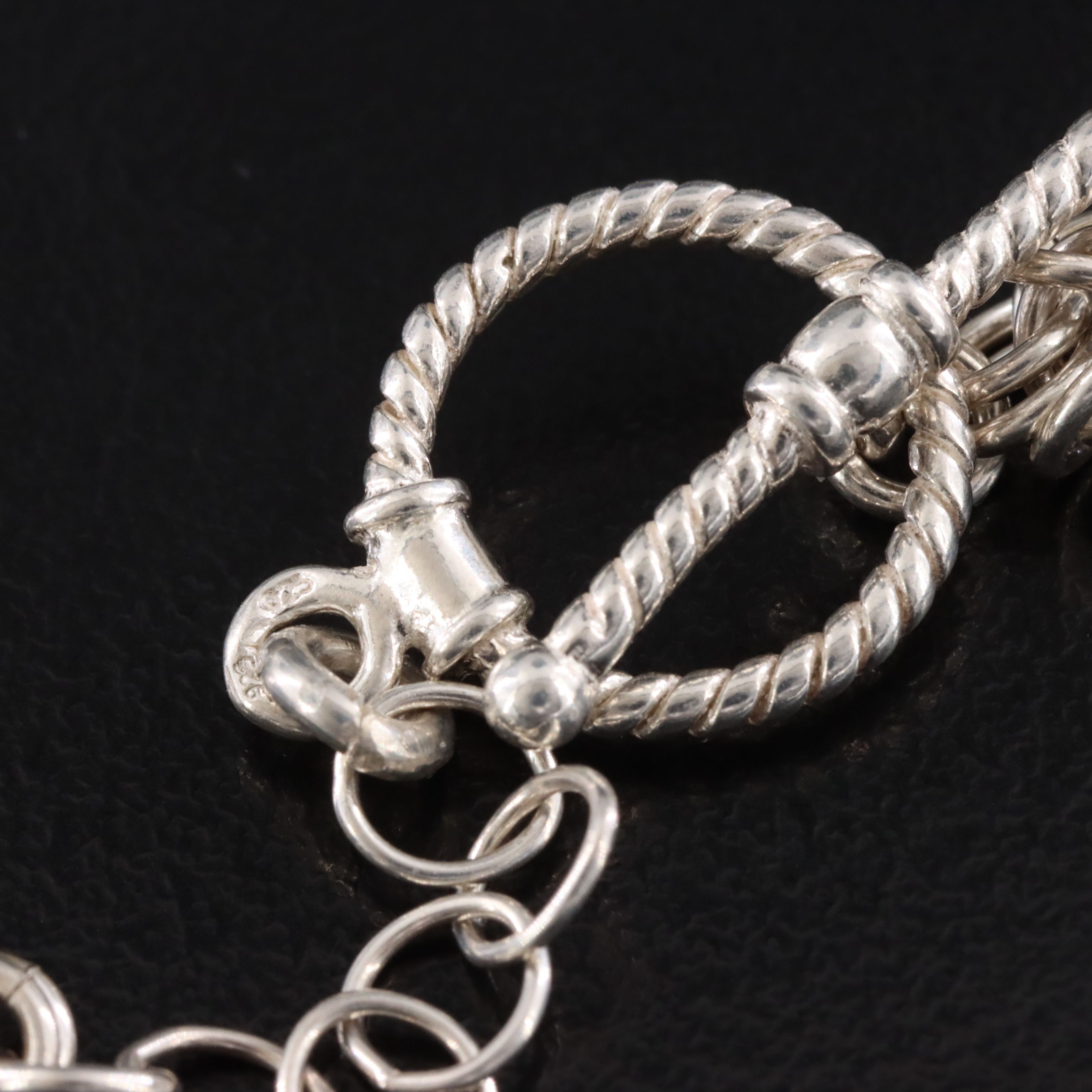 Graduated Sterling Byzantine Chain Necklace