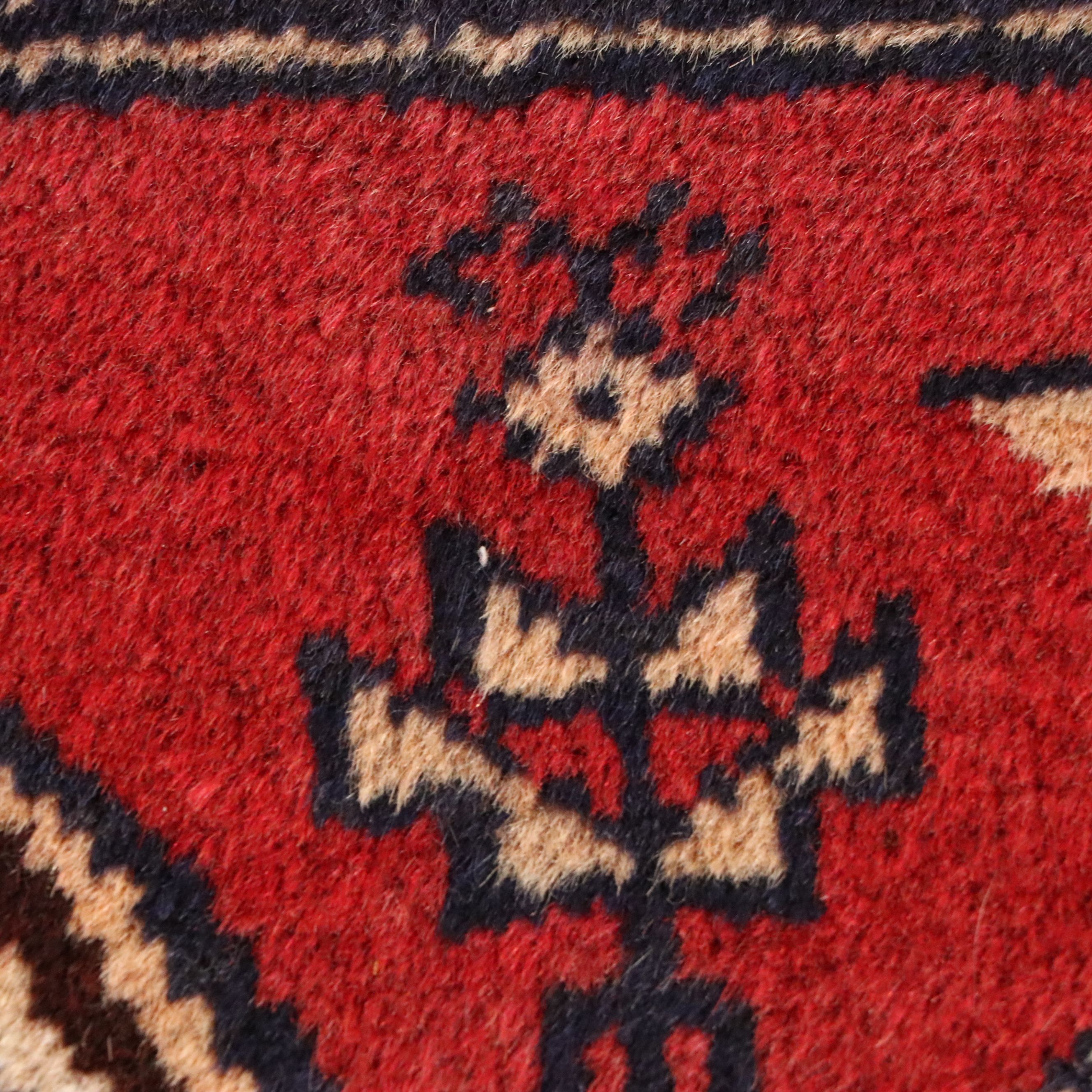 3' x 4'9 Hand-Knotted Afghan Baluch Prayer Rug