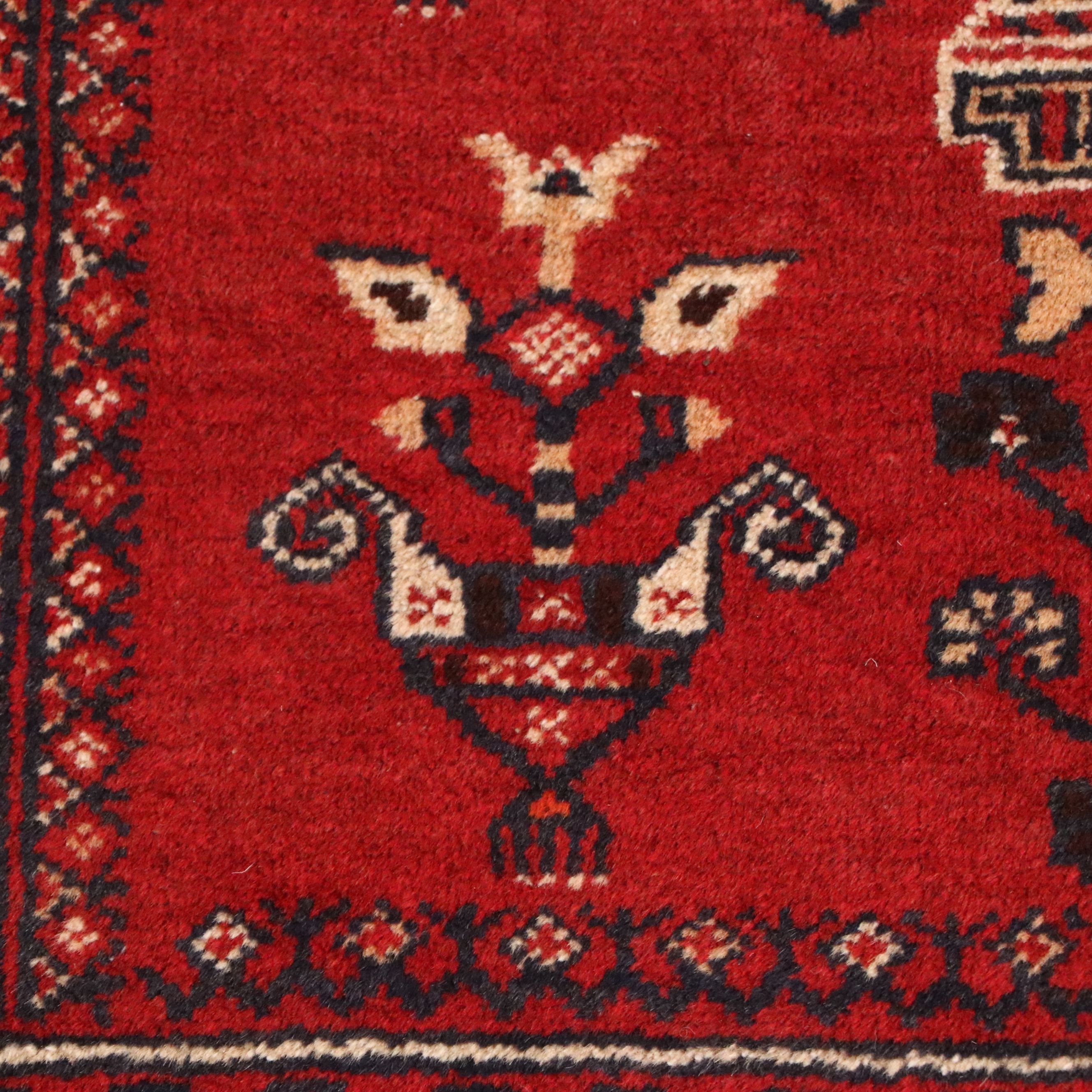 3' x 4'9 Hand-Knotted Afghan Baluch Prayer Rug