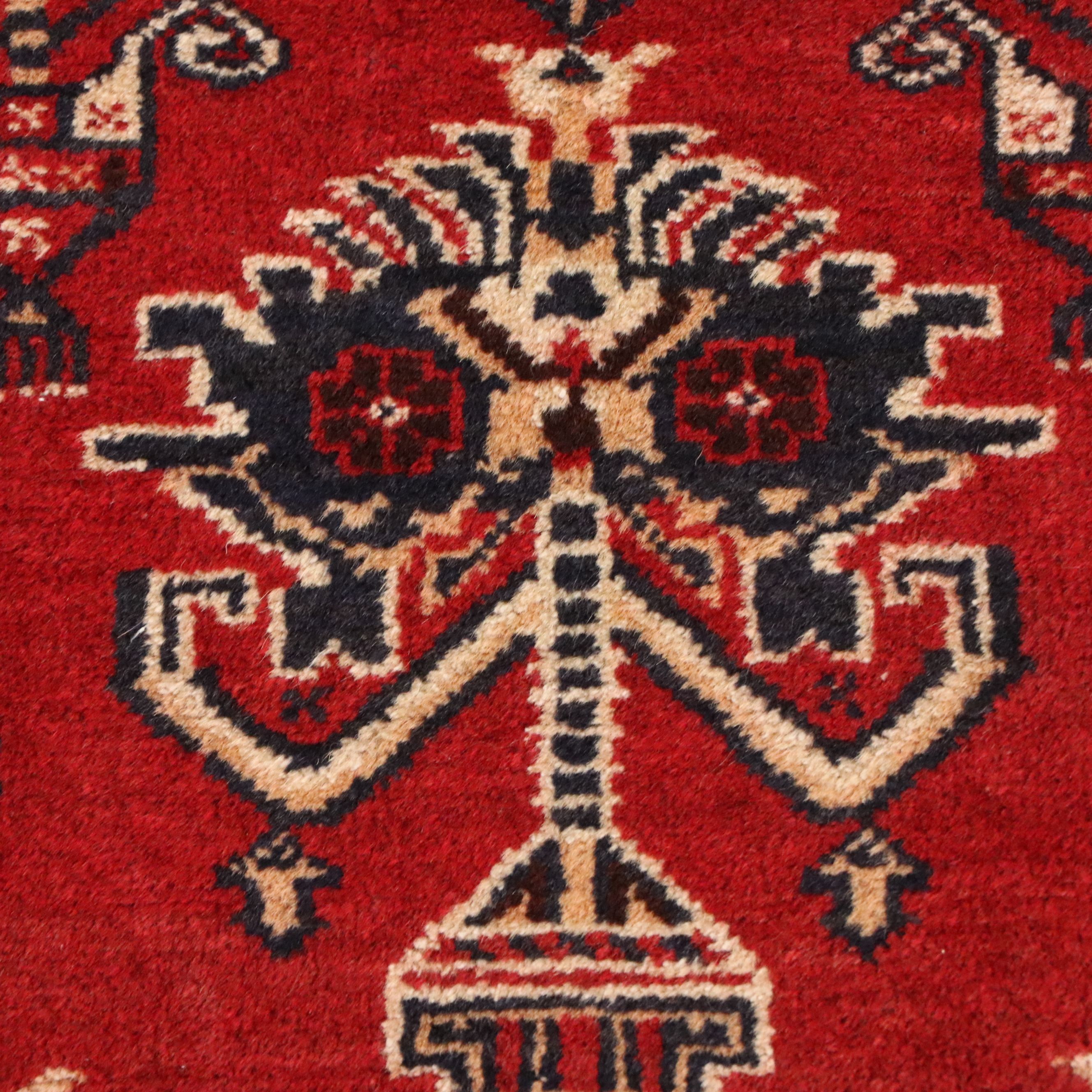 3' x 4'9 Hand-Knotted Afghan Baluch Prayer Rug