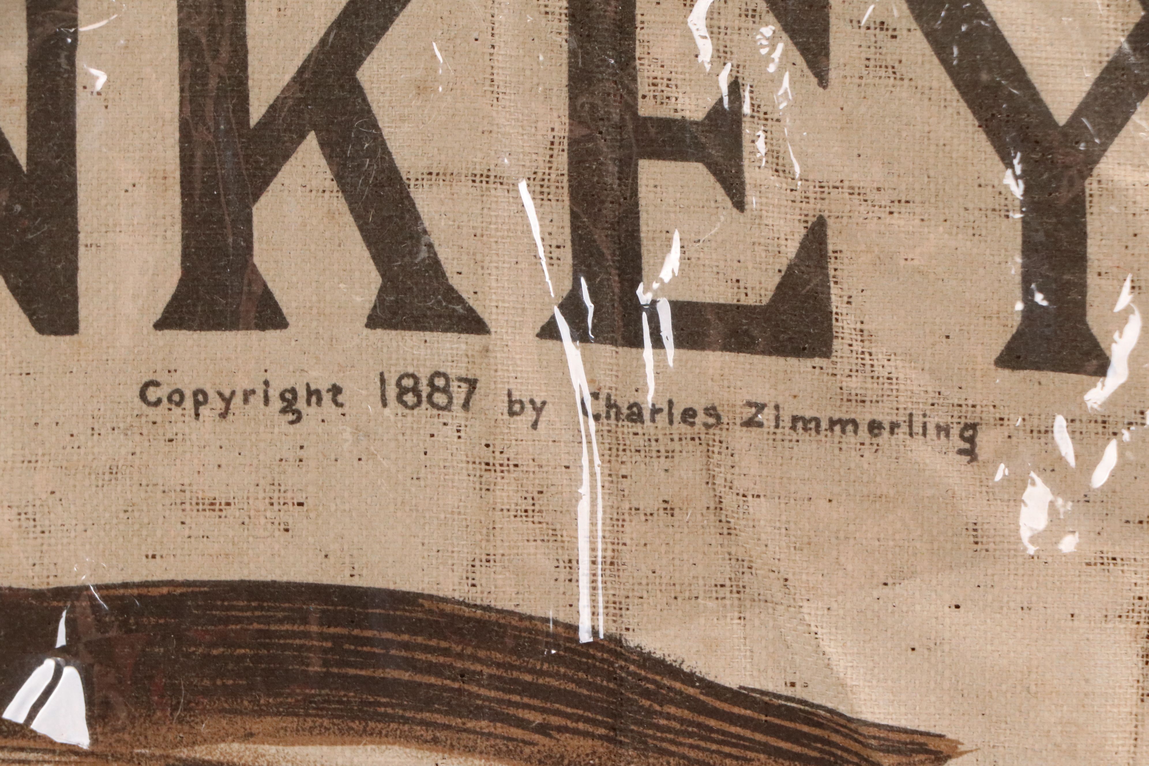 Lithograph After Charles Zimmerling "Our Donkey Party"