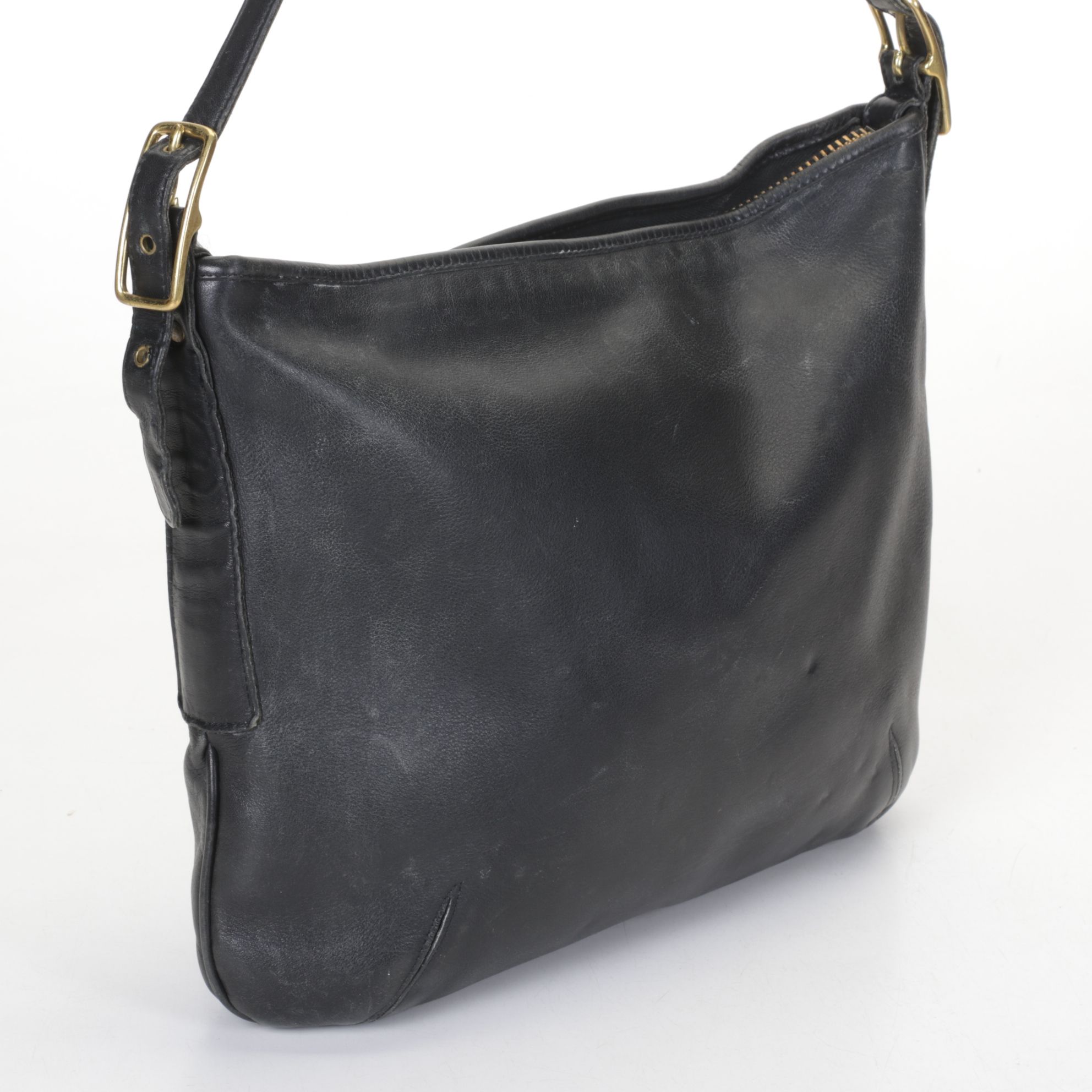 Coach Legacy East Black Leather Medium Hobo Shoulder Bag