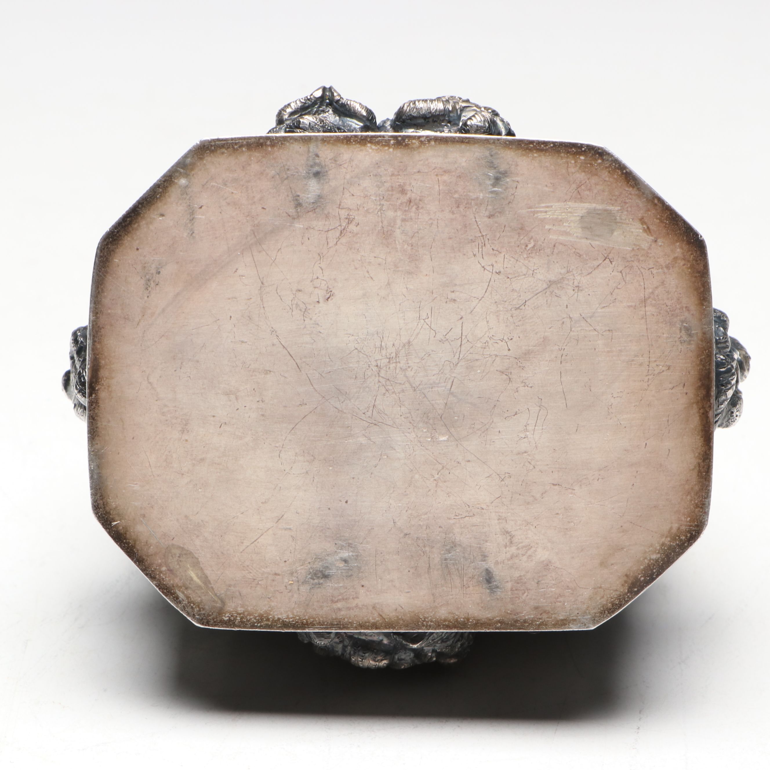Burmese Sterling Repoussé Figural Betel Lime Box, Late 19th/Early 20th C.