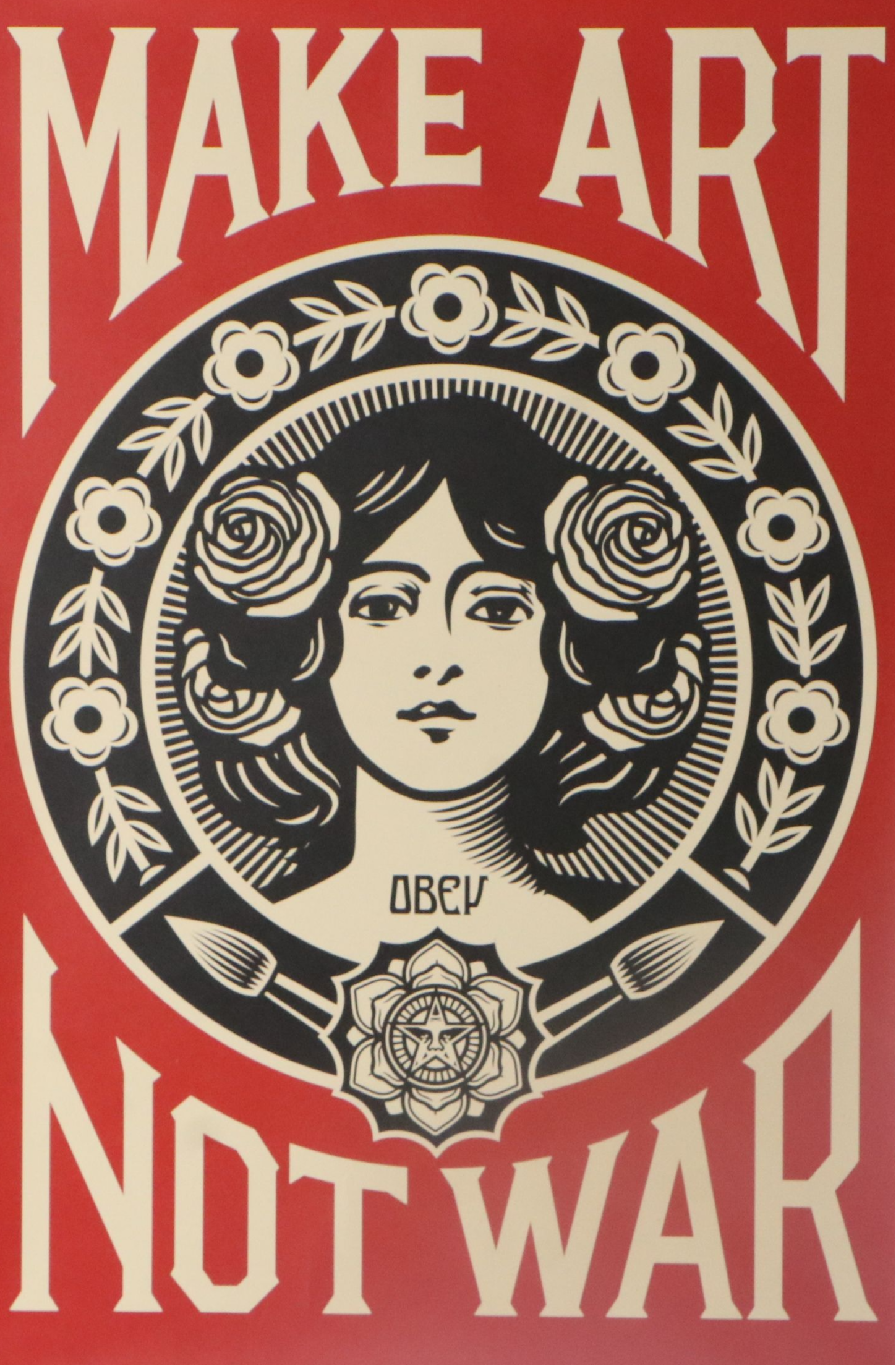 Shepard Fairey "Make Art Not War" Offset Lithograph, 2018