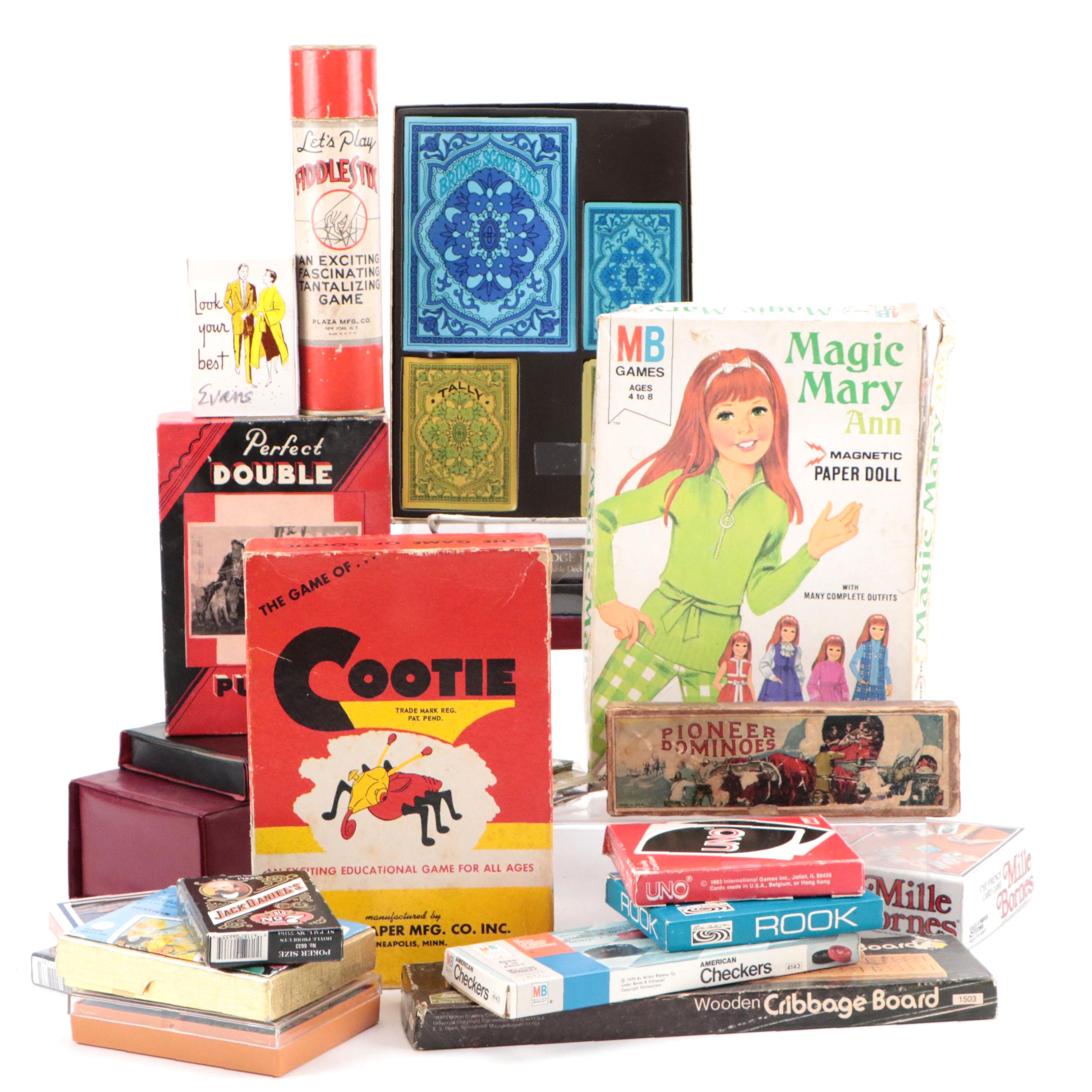 Magic Mary Ann Magnetic Paper Doll with The Game of Cootie and Other Games