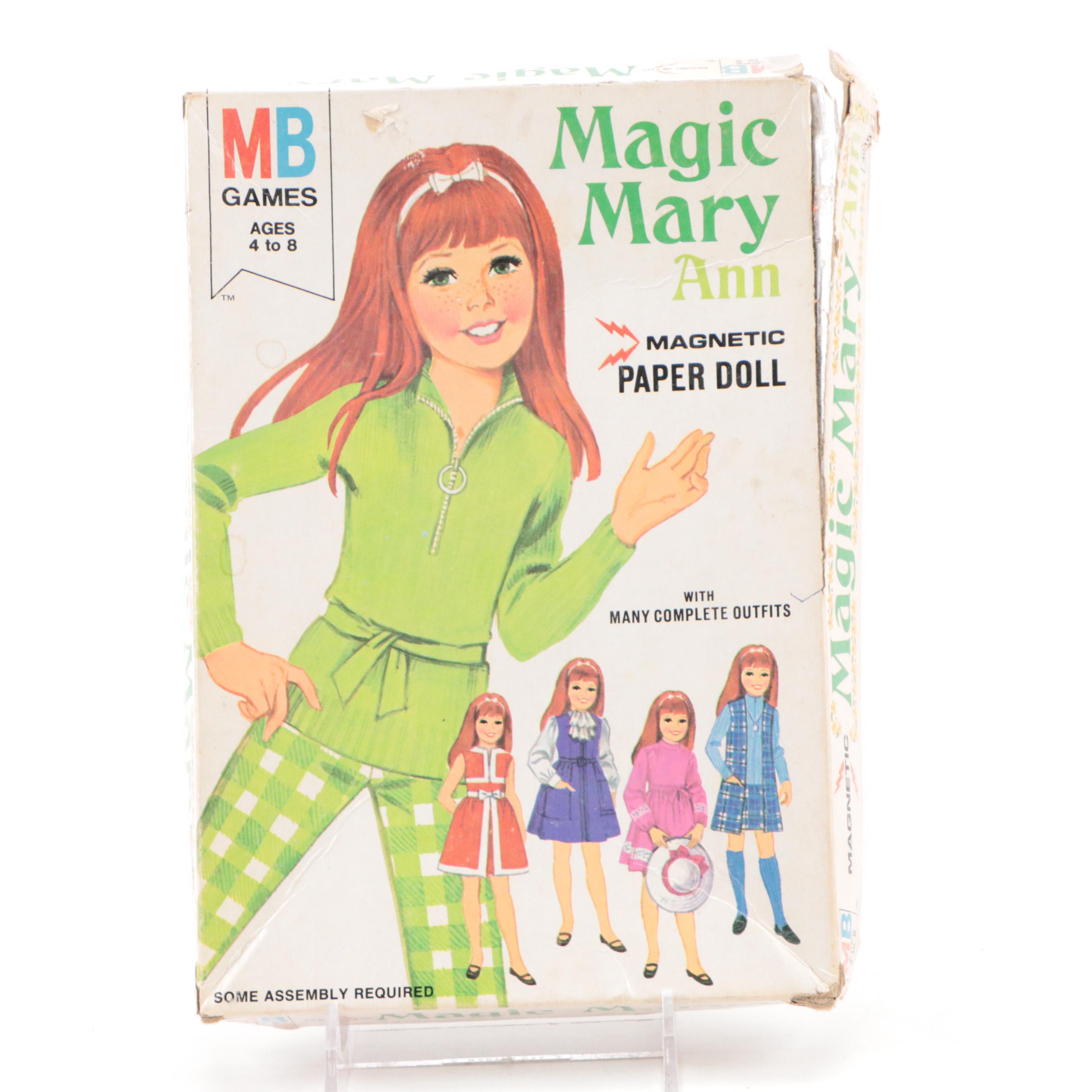 Magic Mary Ann Magnetic Paper Doll with The Game of Cootie and Other Games