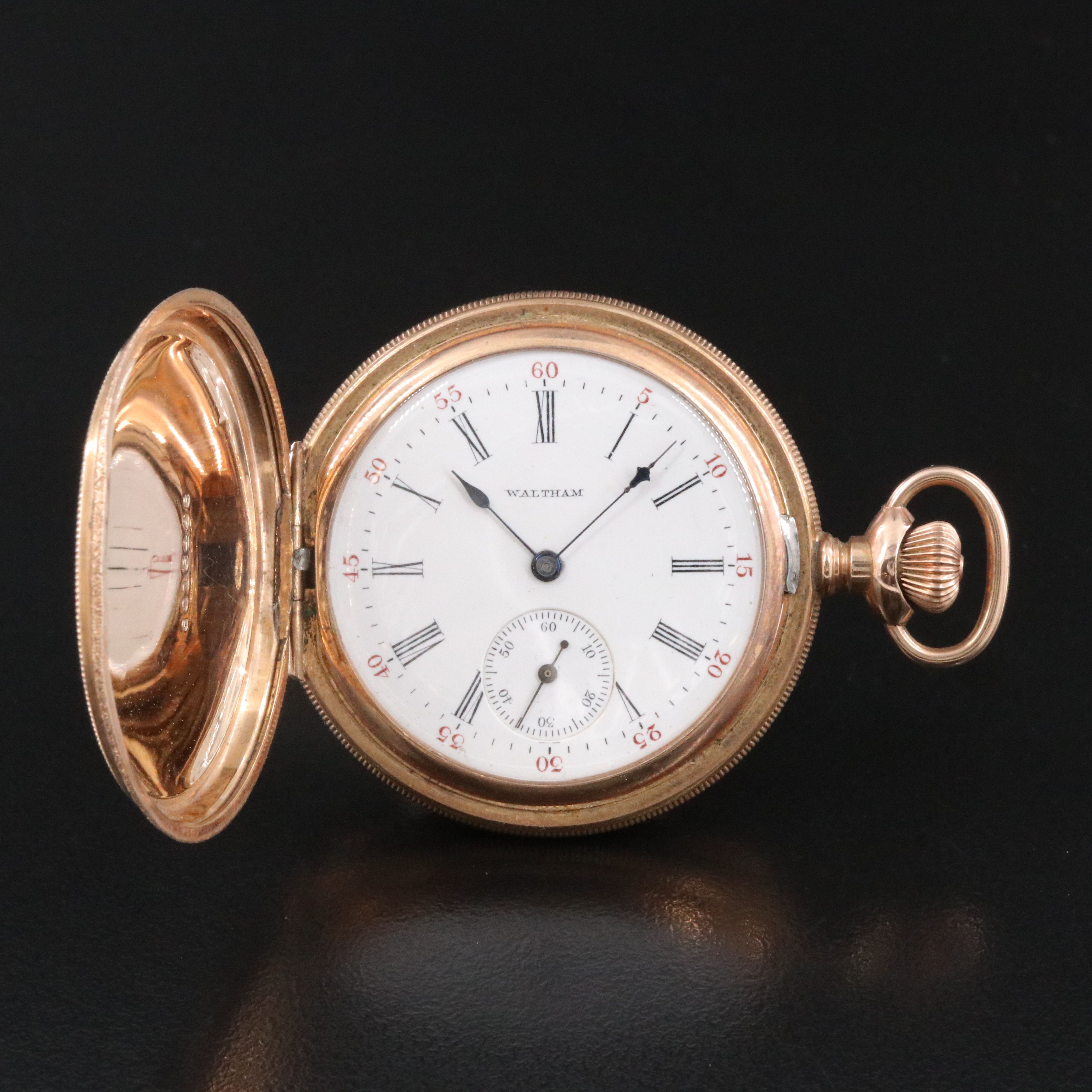 Waltham Ornate Gold-Filled Pocket Watch