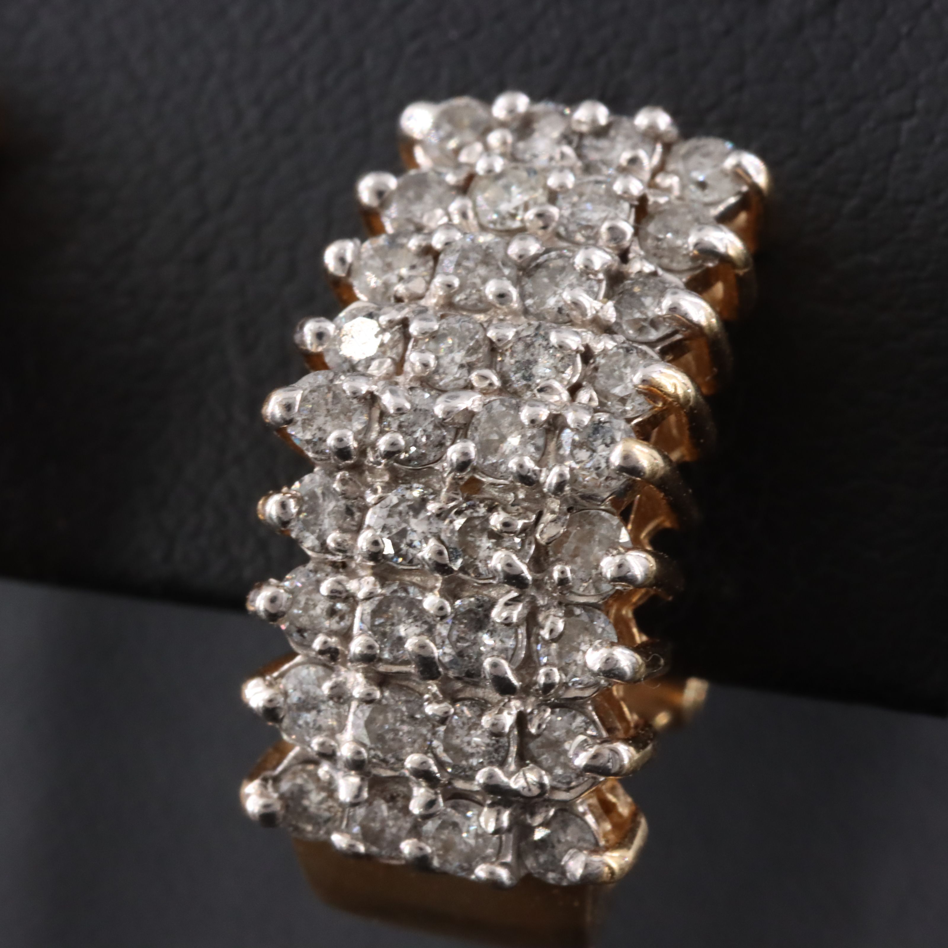 14K 2.02 CTW Diamond Half-Hoop Earrings