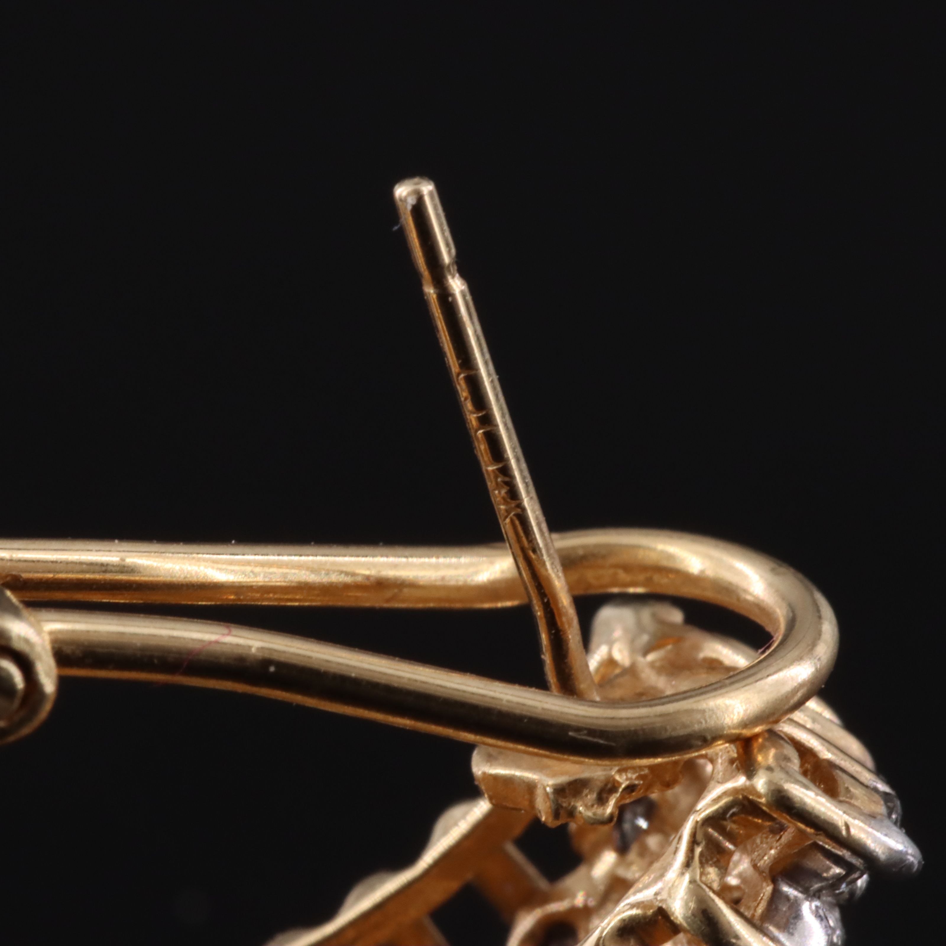 14K 2.02 CTW Diamond Half-Hoop Earrings