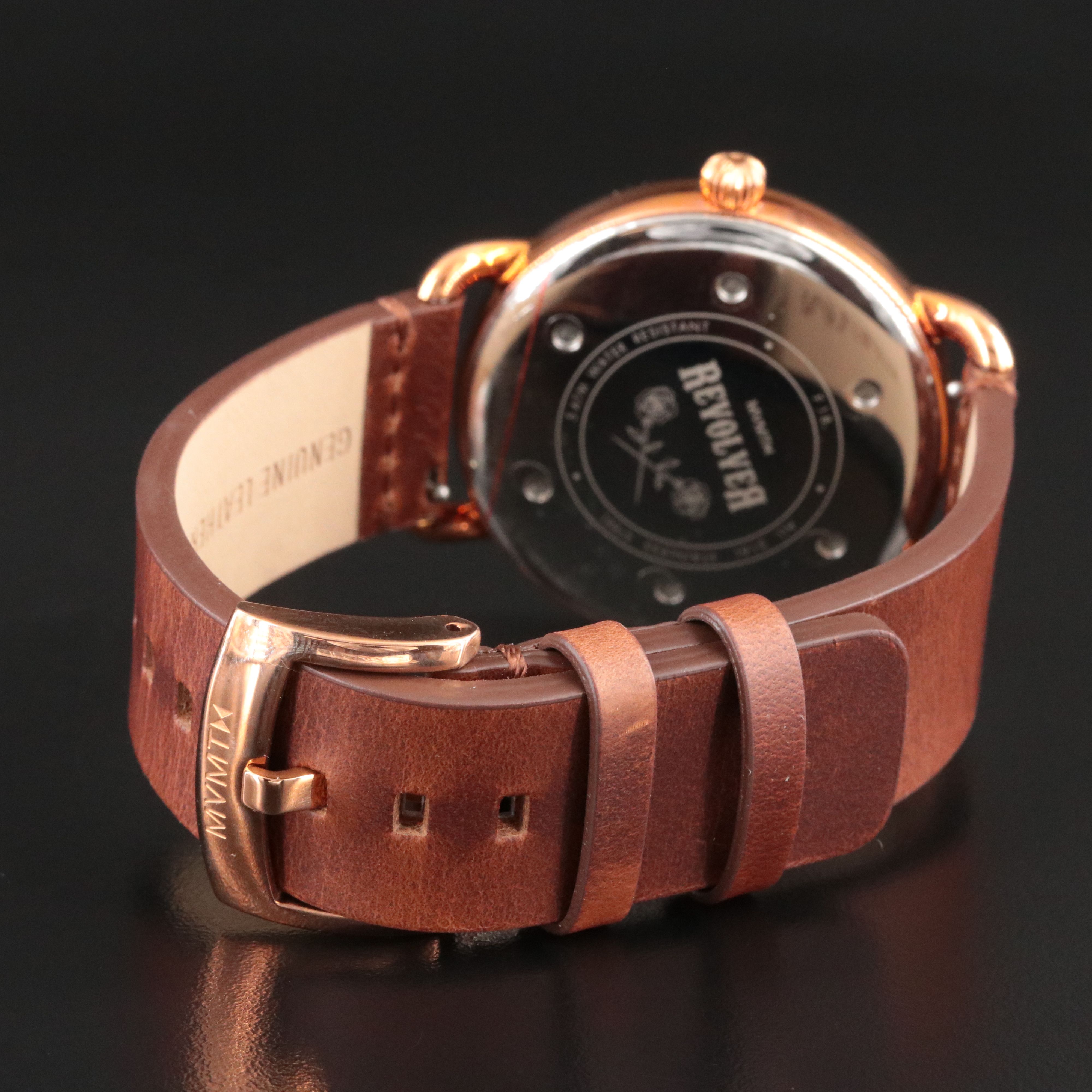 MVMT Revolver Ghost Rose-Tone Stainless Steel Quartz Watch