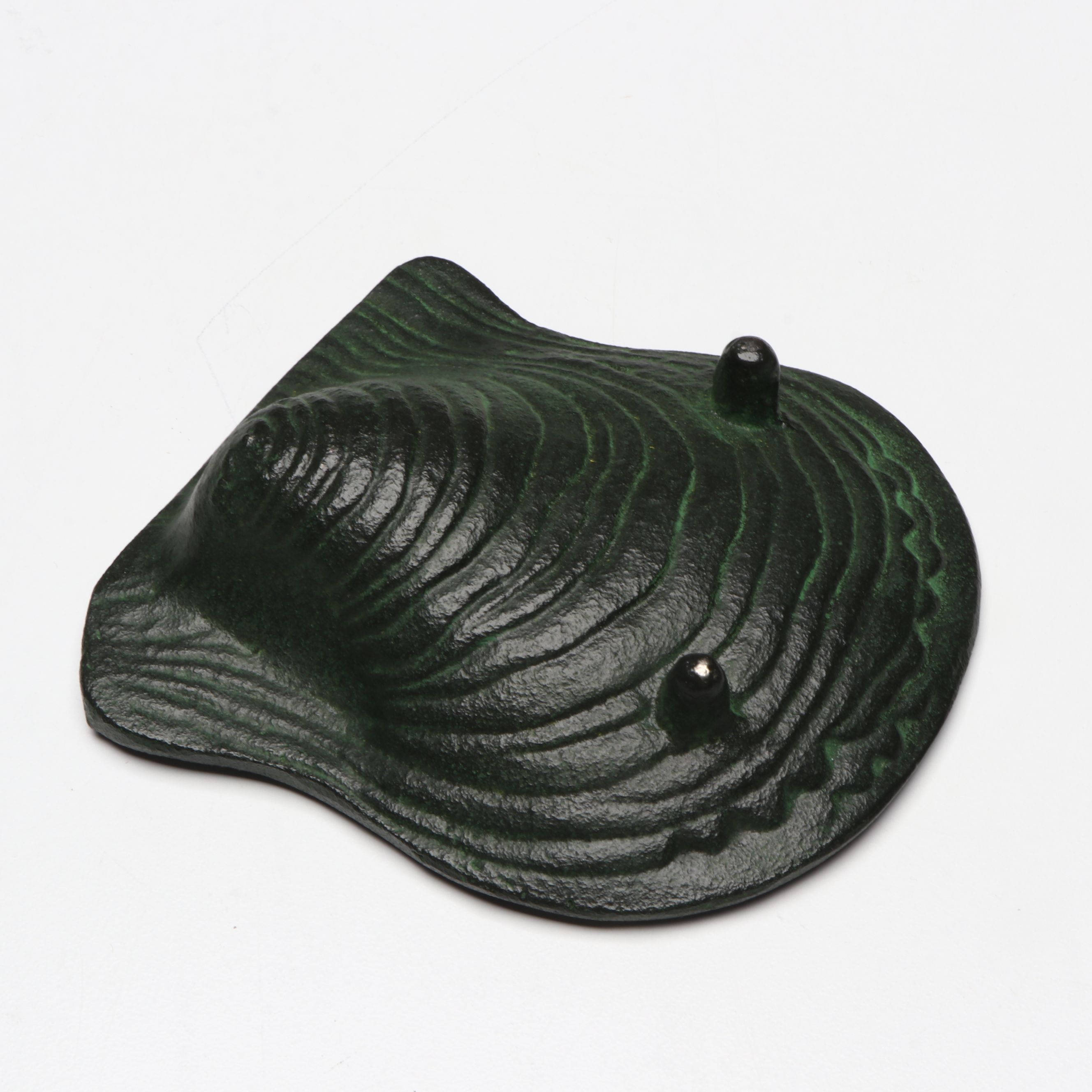 Japanese Hand-Painted Wooden Dolls and Cast Iron Plates