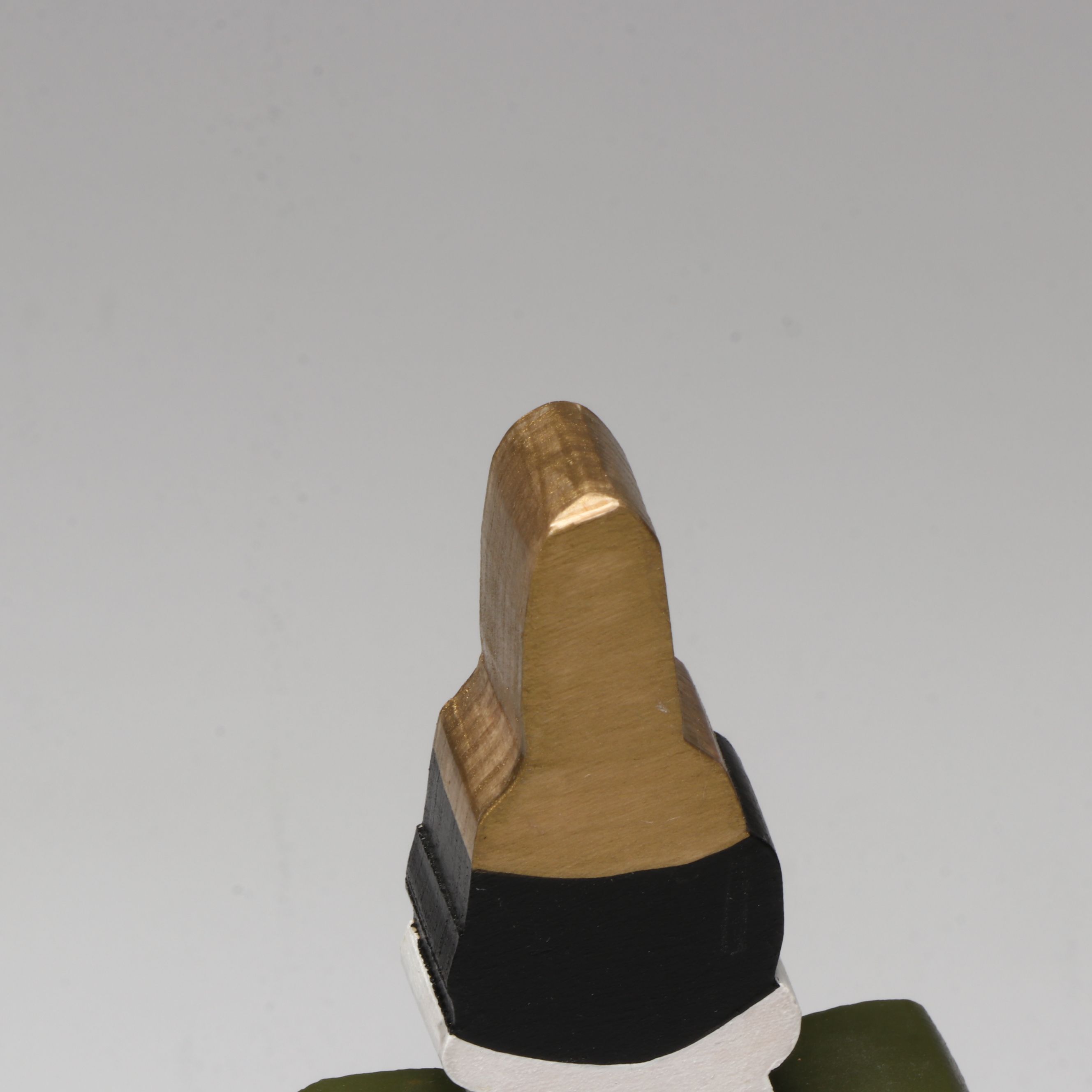 Japanese Hand-Painted Wooden Dolls and Cast Iron Plates