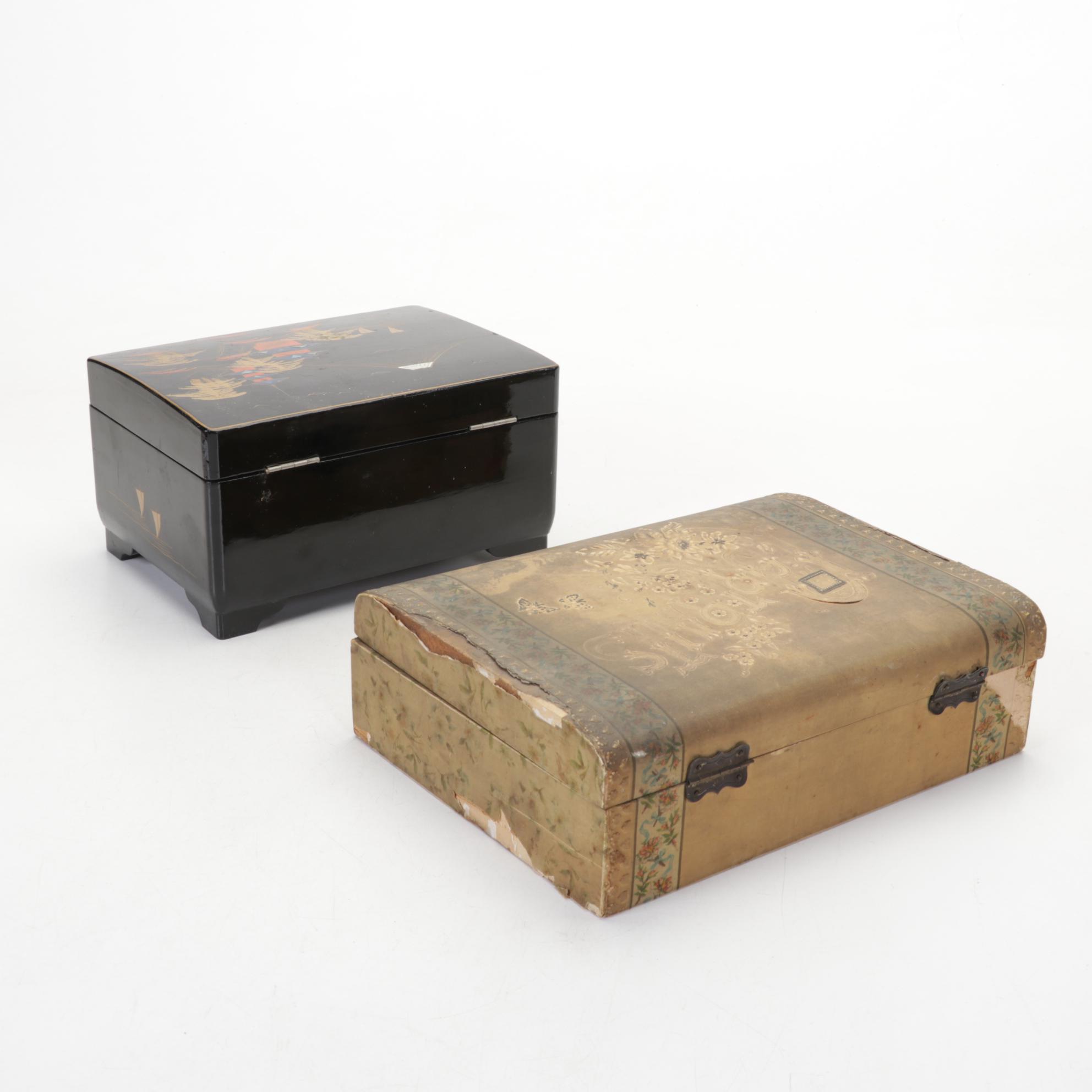 Armor Bronze Bookends with Other Decorative Boxes and Decor, 20th Century