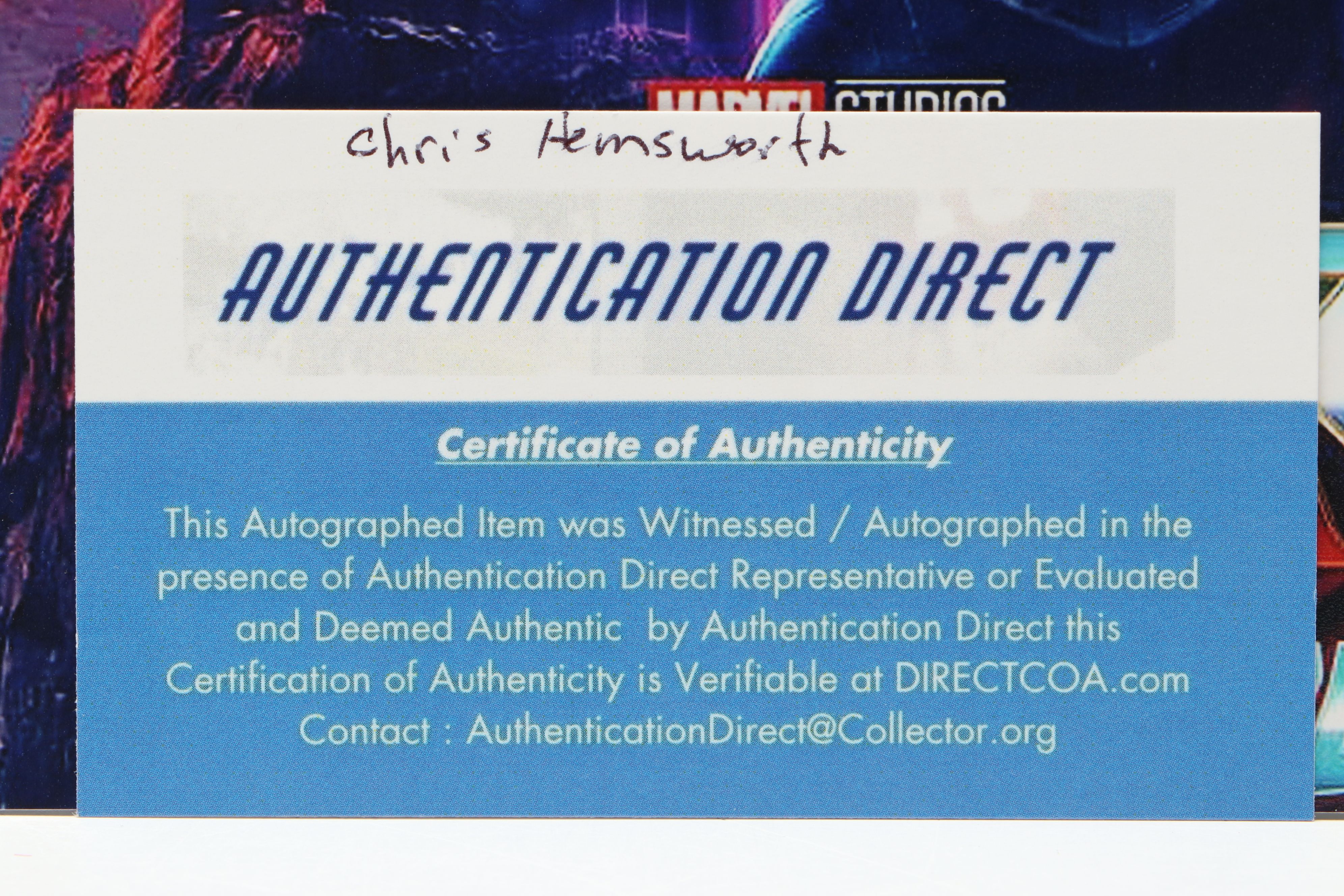 Chris Hemsworth Signed "Thor" Photo Print