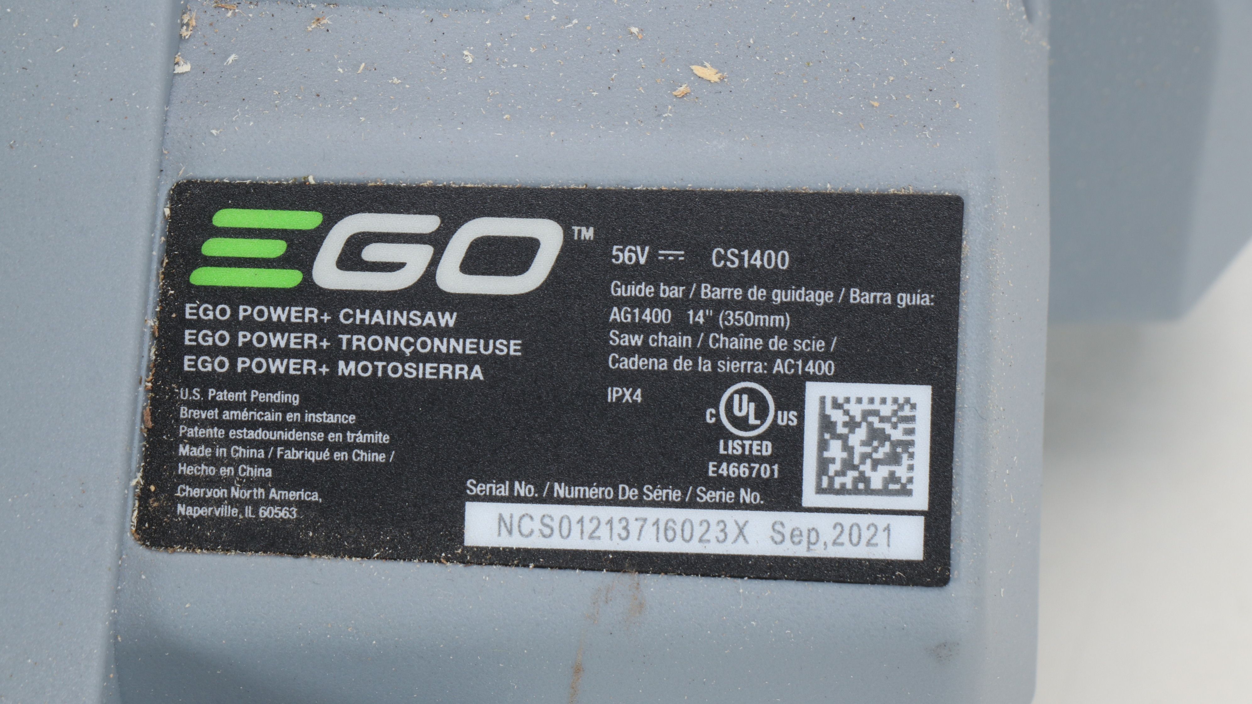 Ego String Trimmer, Leaf Blower, and Chainsaw