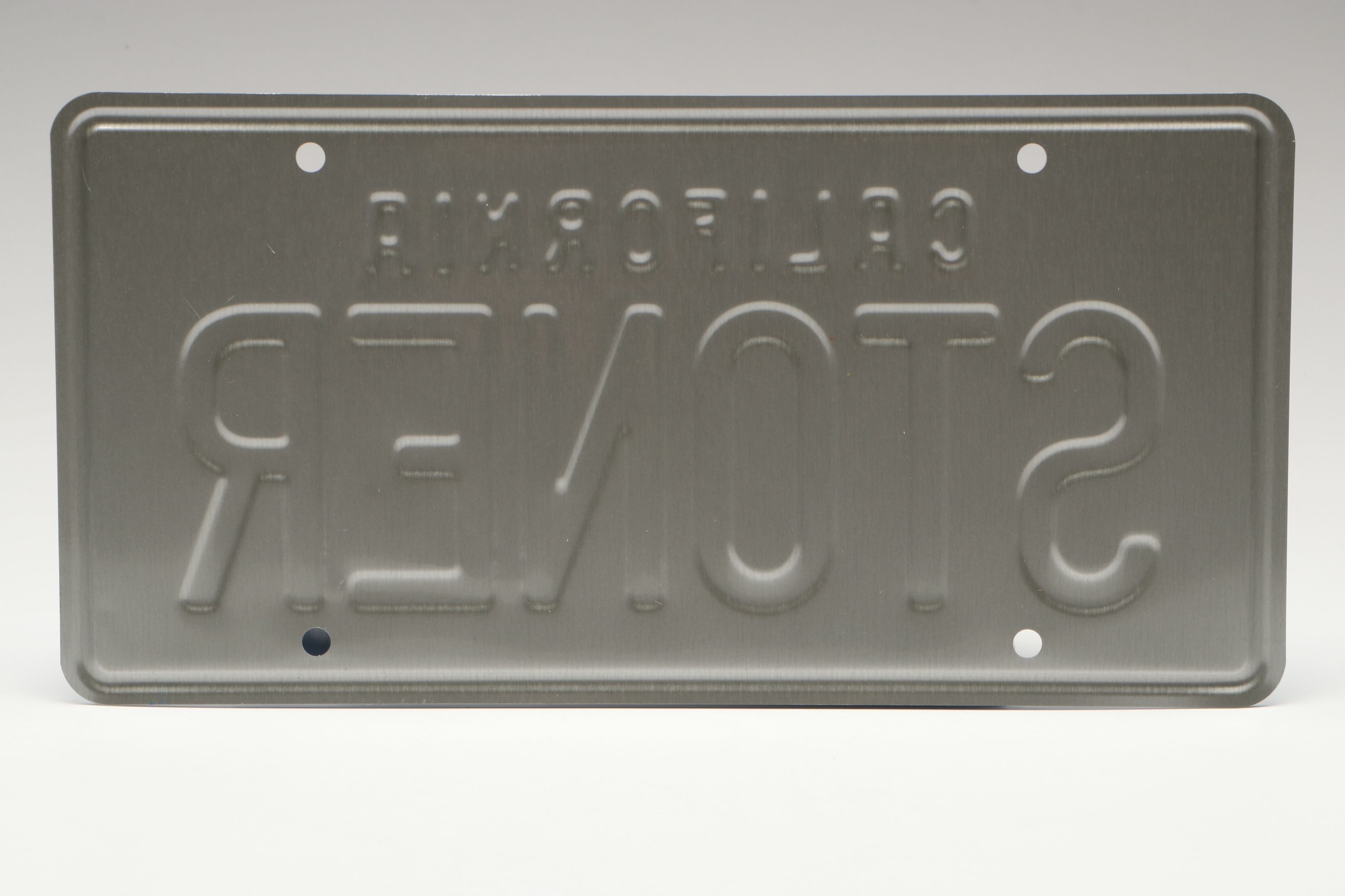 Cheech & Chong Signed "California Stoner" License Plate, Beckett