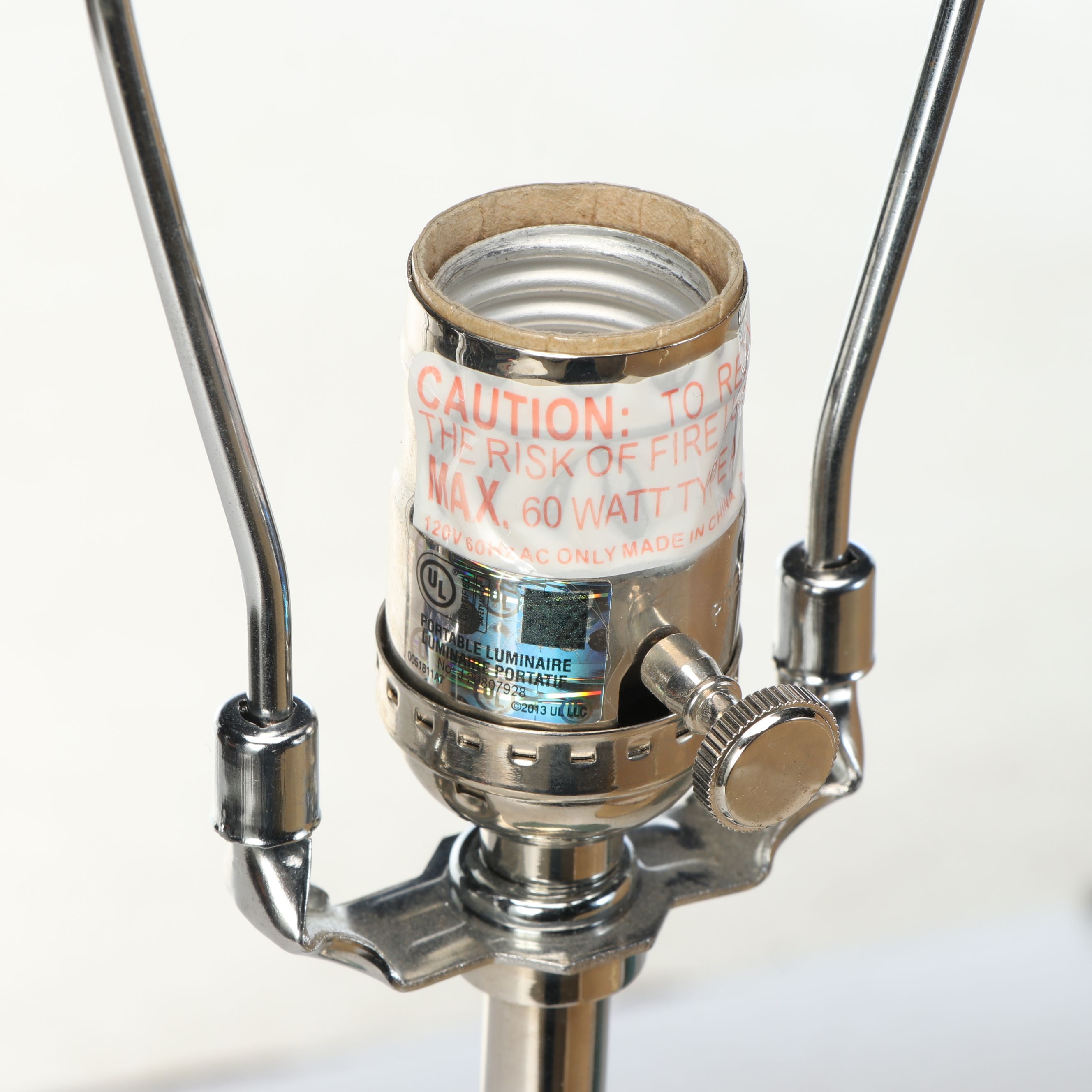 Blue Stone and Ribbed Blue Ceramic Vase Table Lamps