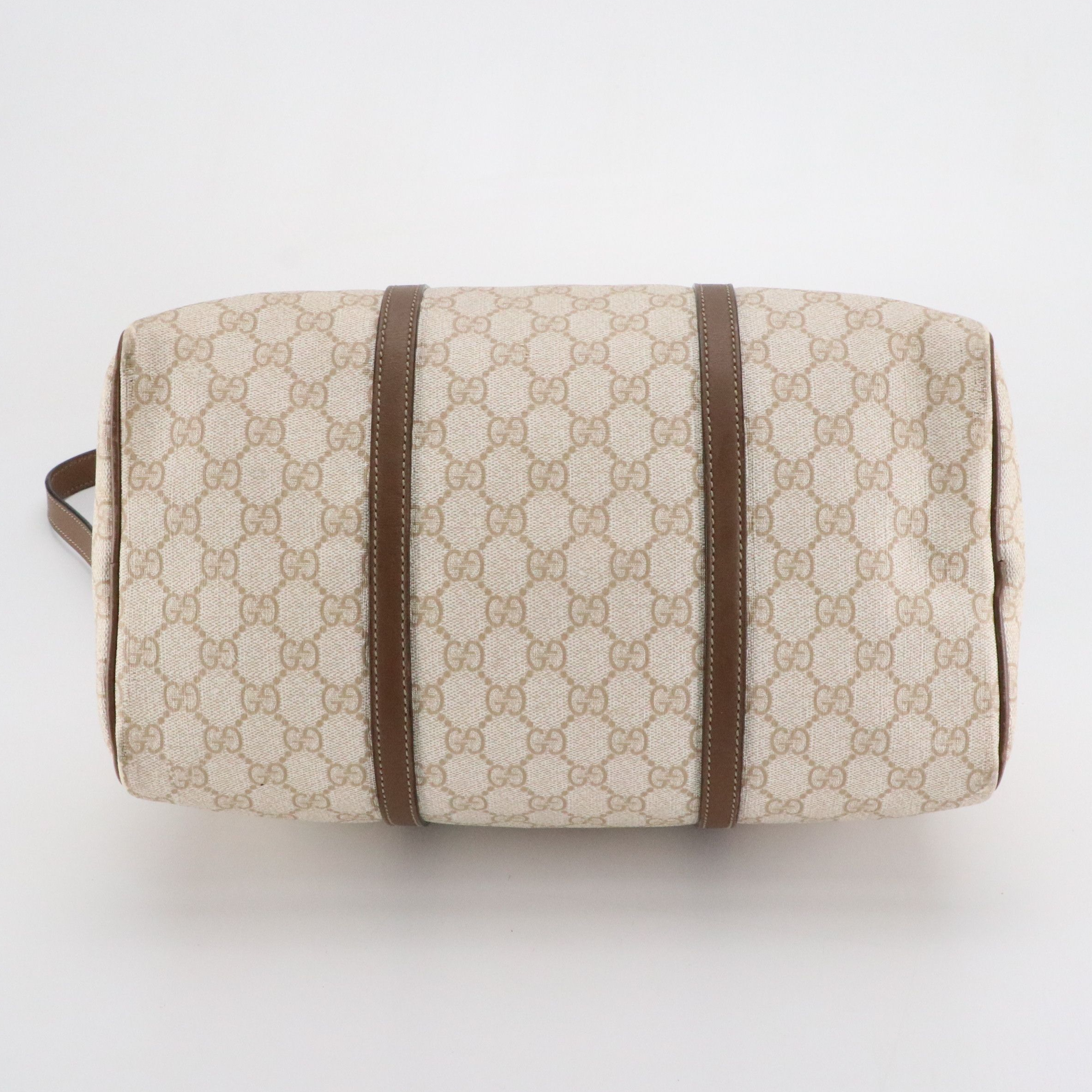 Gucci GG Supreme Canvas and Leather Joy Boston Medium Two-Way Bag