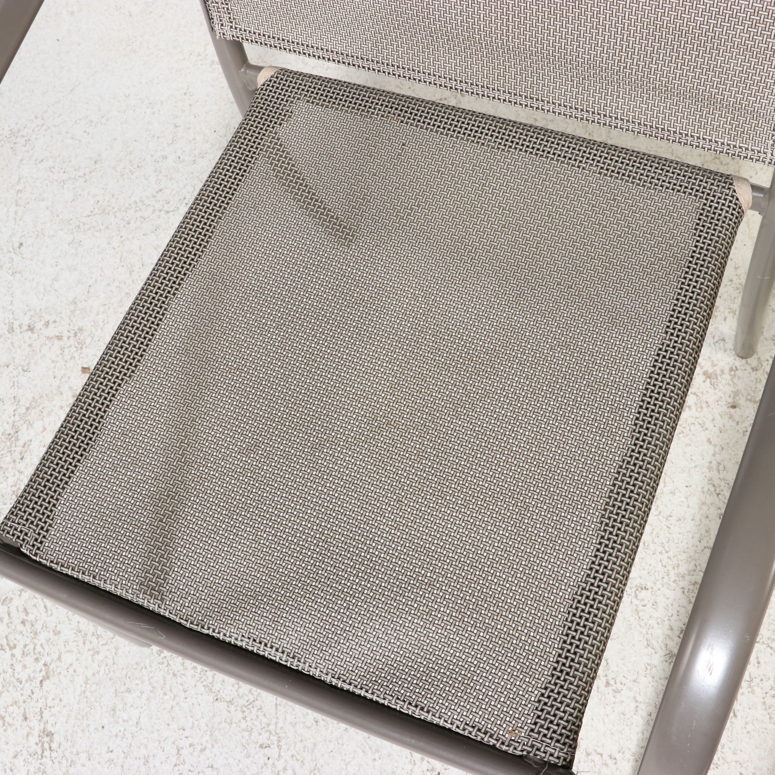 Outdoor Dining Table with Chairs, Lounge Chairs and Side Table