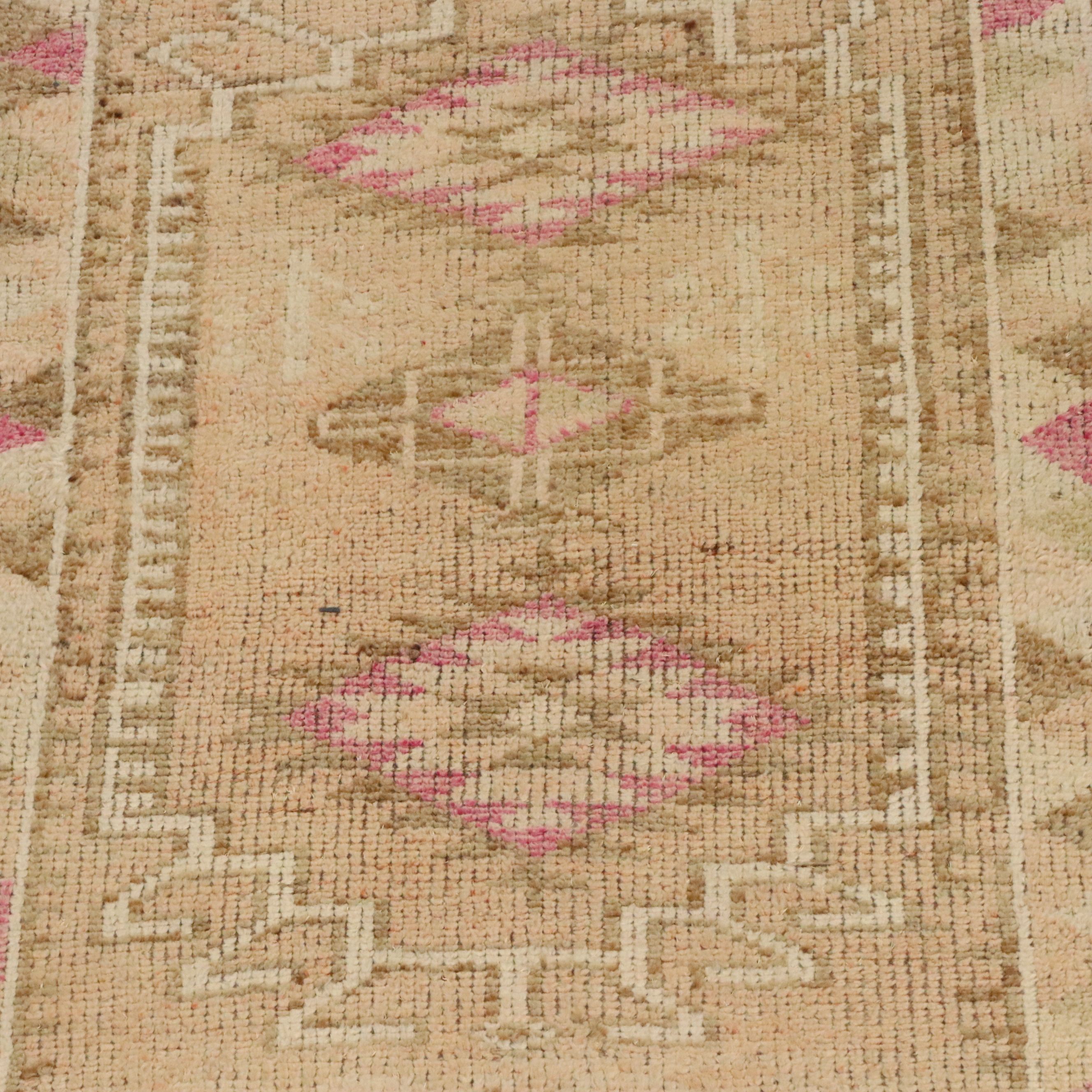2'9 x 12'7 Hand-Knotted Turkish Anatolian Carpet Runner