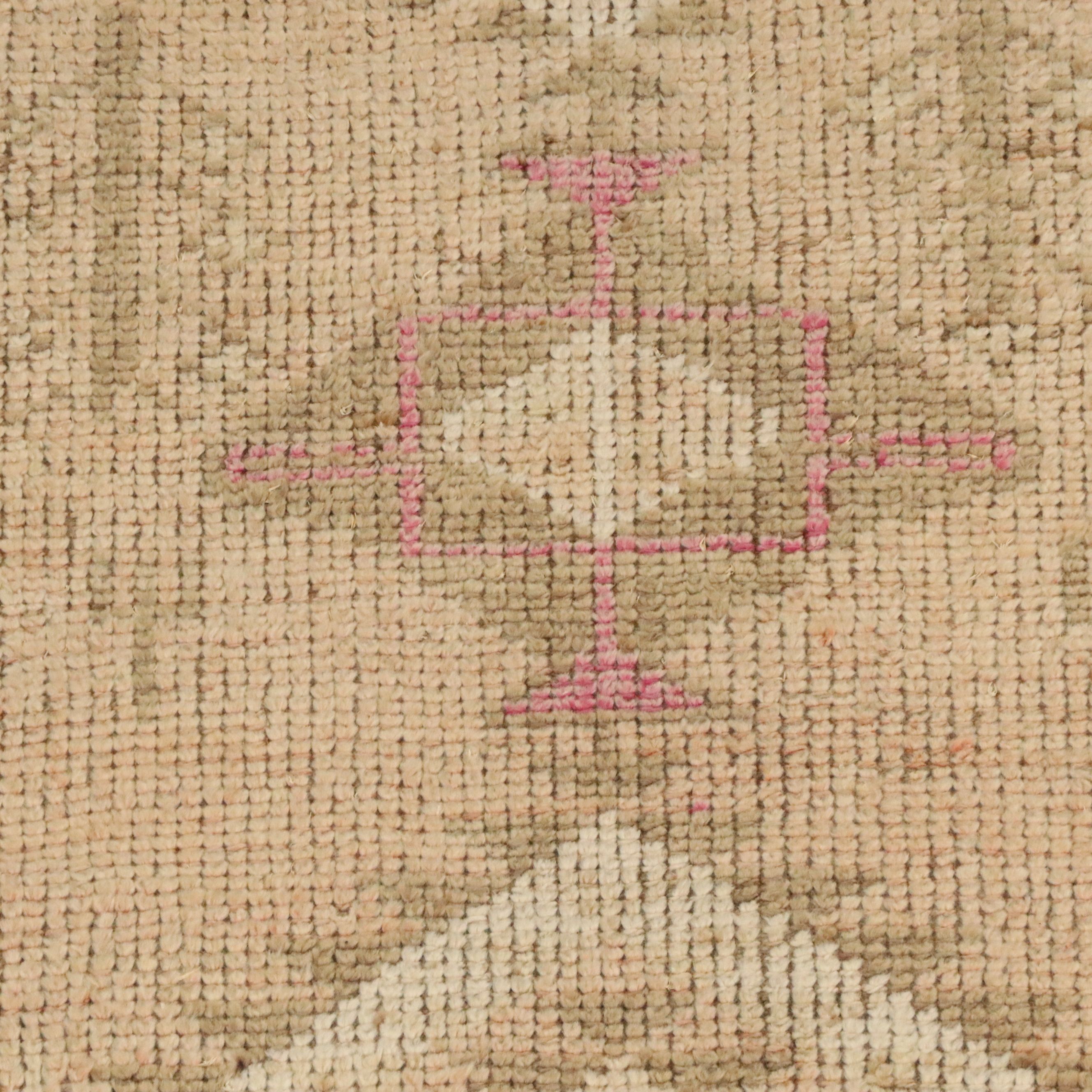 2'9 x 12'7 Hand-Knotted Turkish Anatolian Carpet Runner