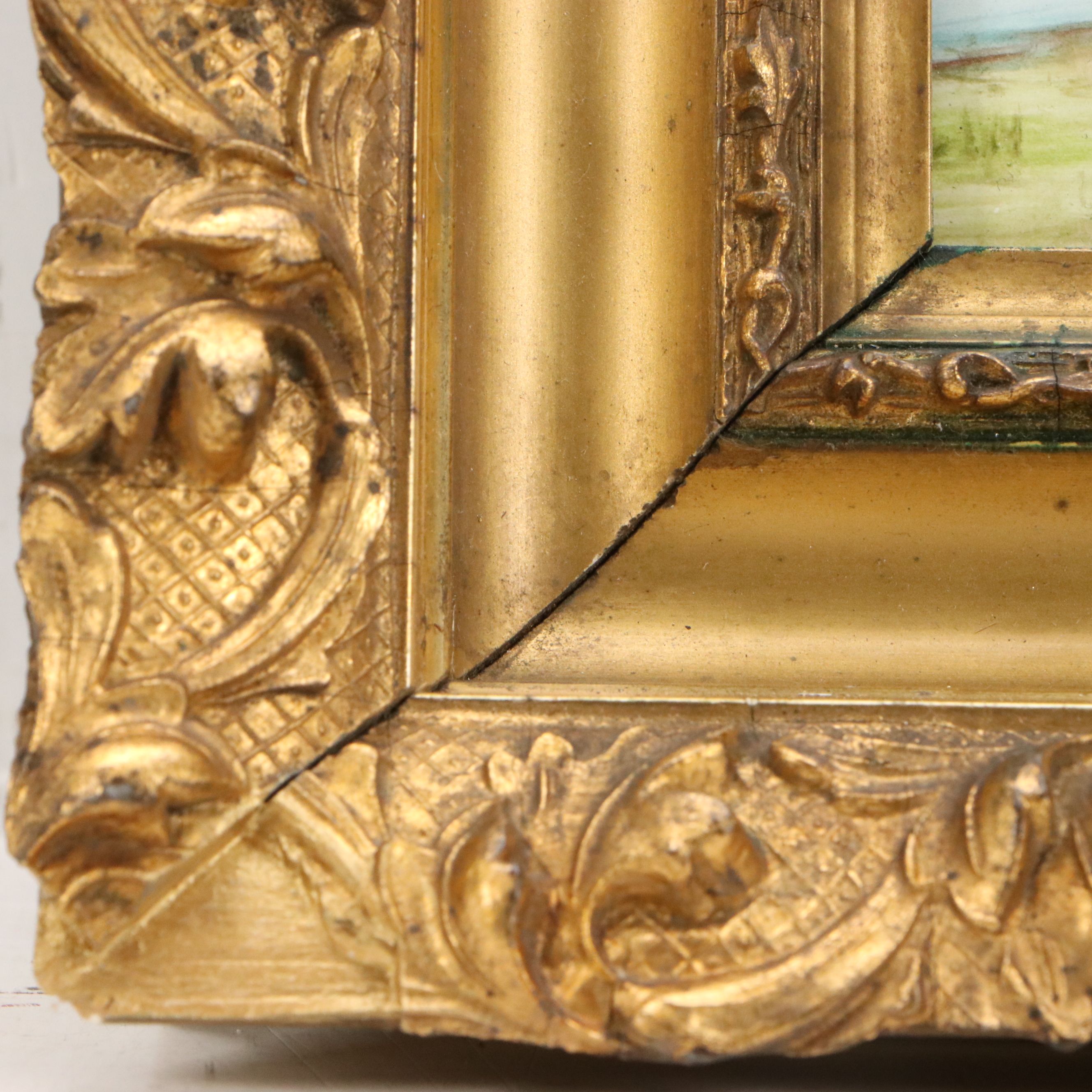 T. Bowlby Folk Art Watercolor Painting of Watermill