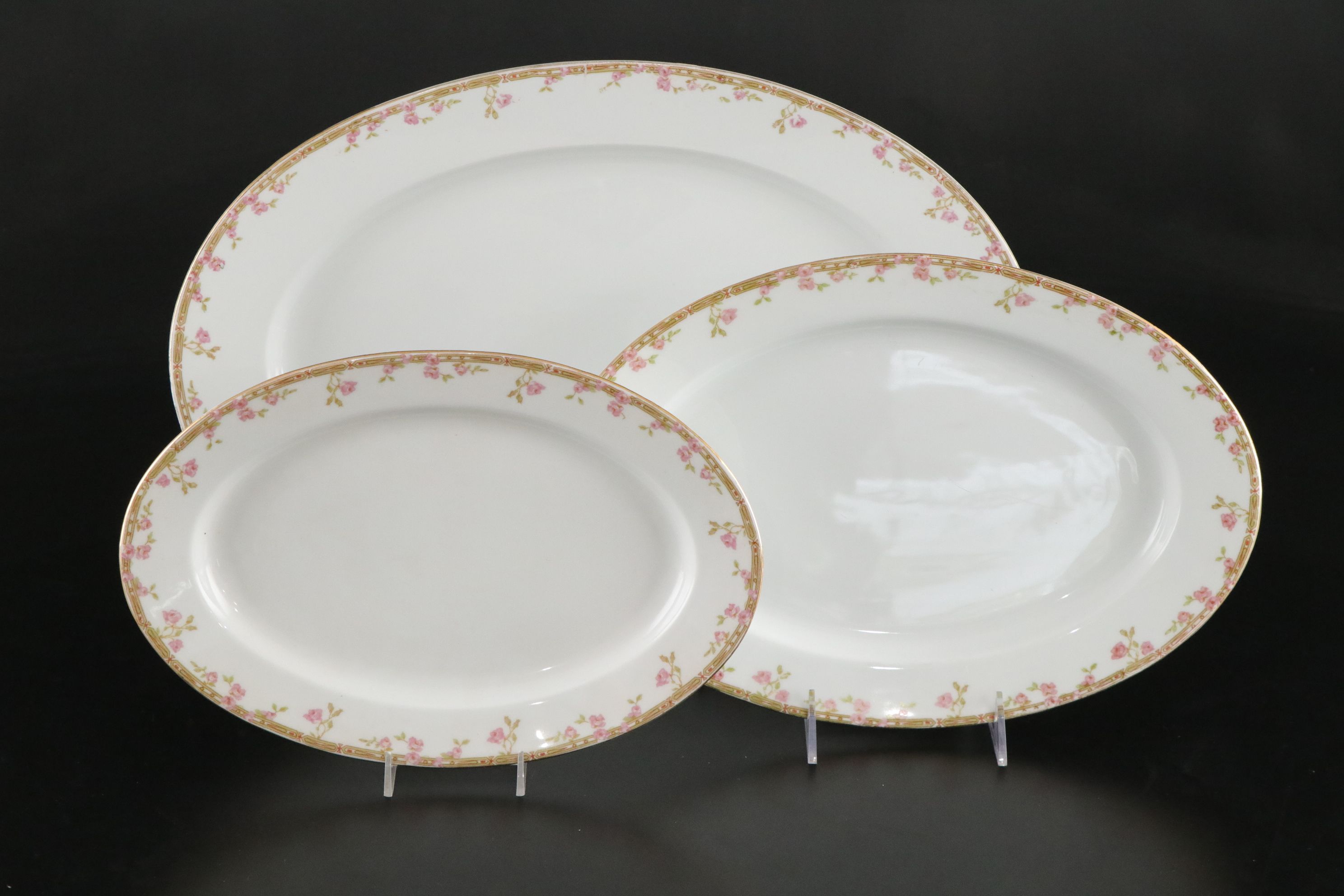 Royal Austria "Pink Roses" Porcelain Dinnerware, Carl Tielsch Sugar Bowl & More