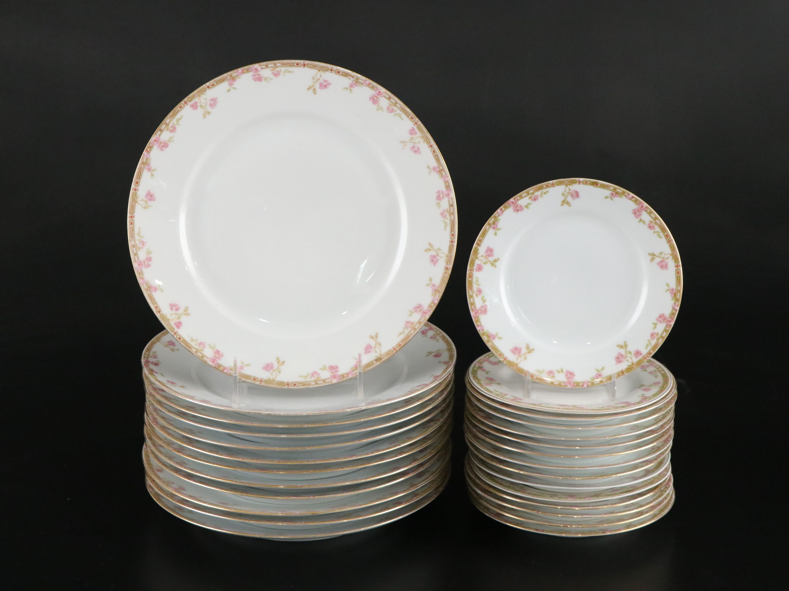 Royal Austria "Pink Roses" Porcelain Dinnerware, Carl Tielsch Sugar Bowl & More