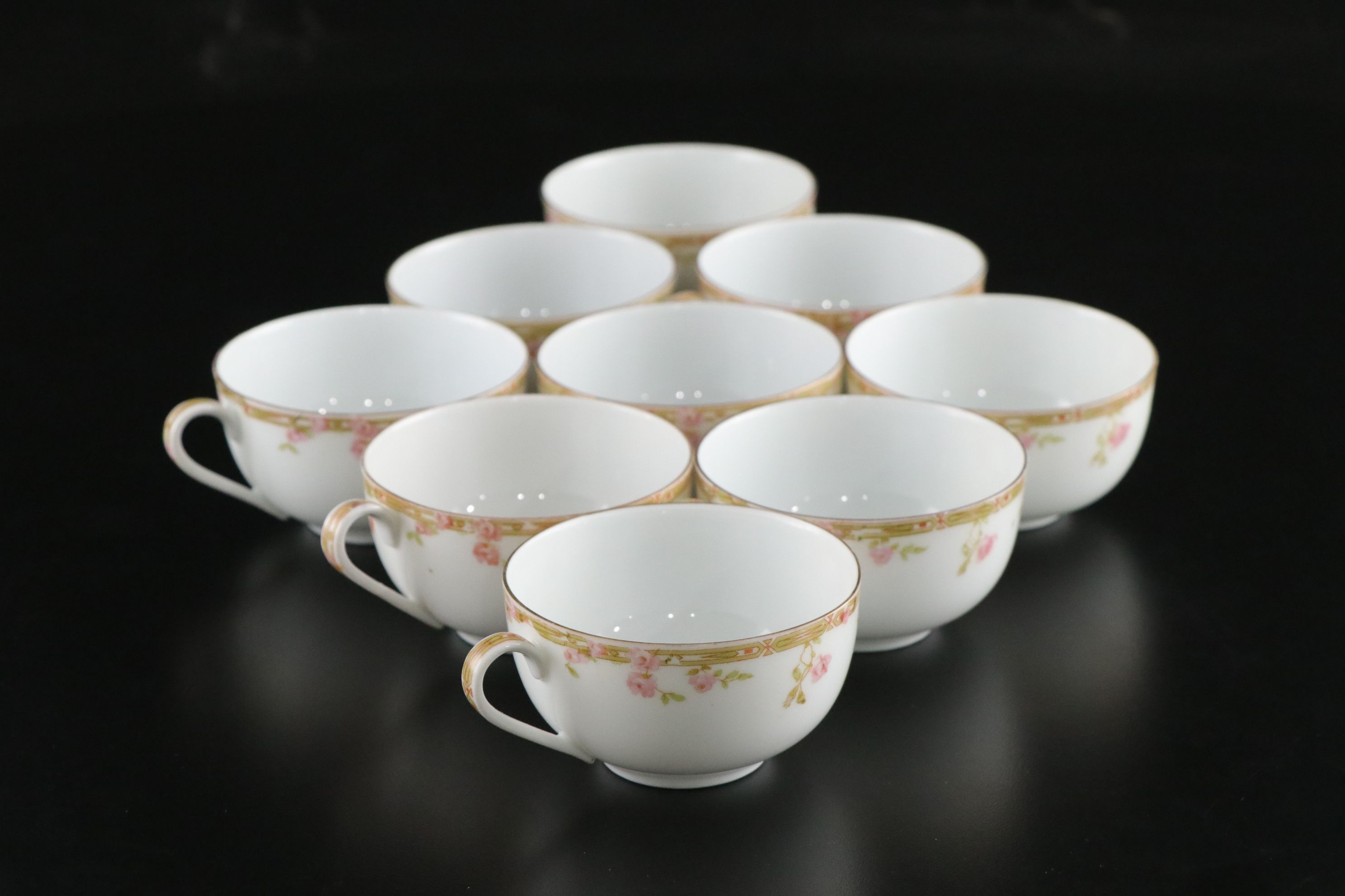 Royal Austria "Pink Roses" Porcelain Dinnerware, Carl Tielsch Sugar Bowl & More