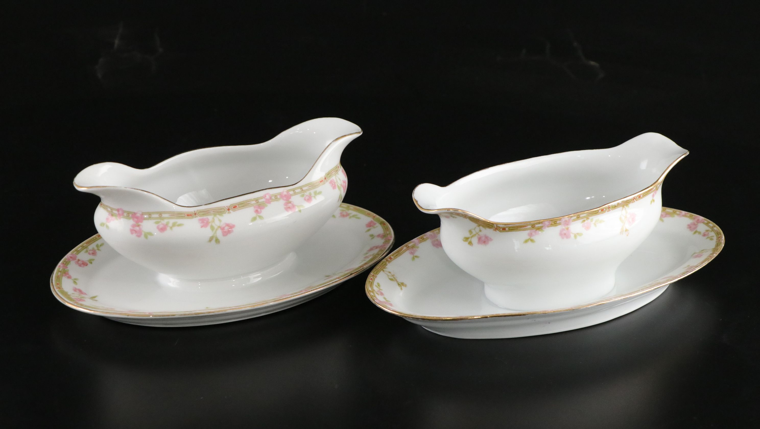 Royal Austria "Pink Roses" Porcelain Dinnerware, Carl Tielsch Sugar Bowl & More