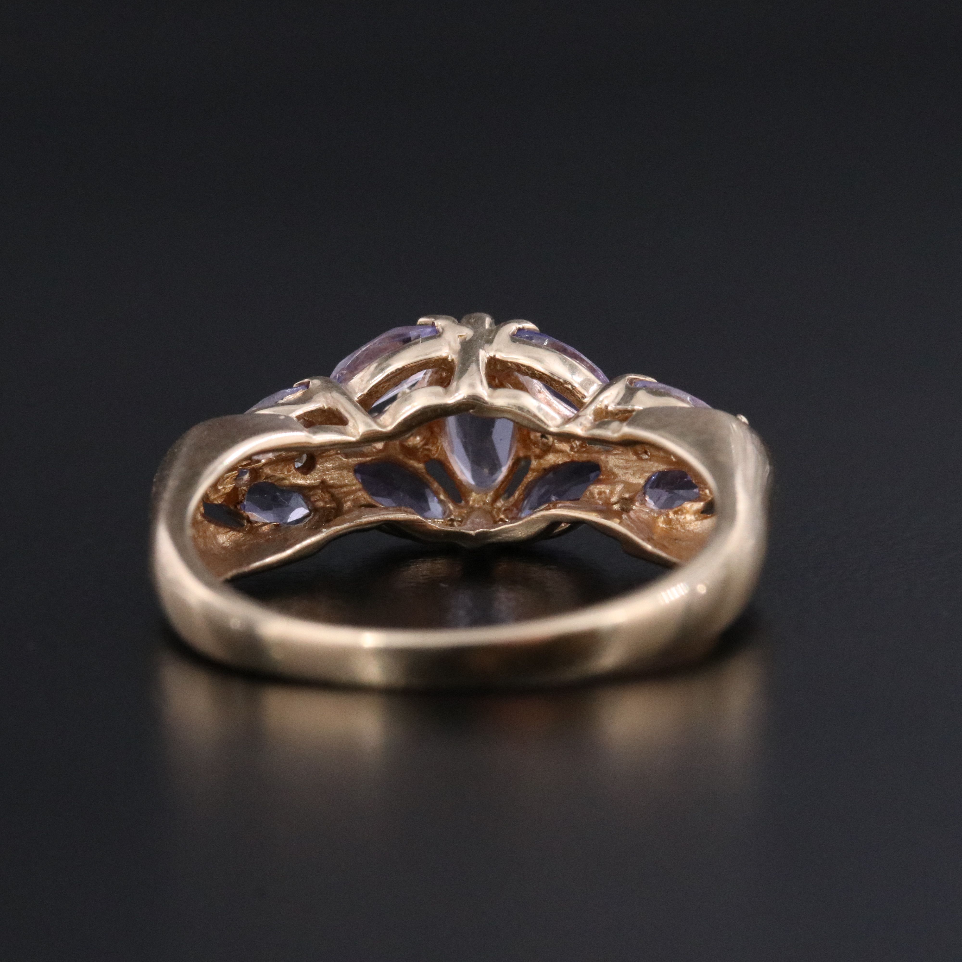 14K Tanzanite and Diamond Ring