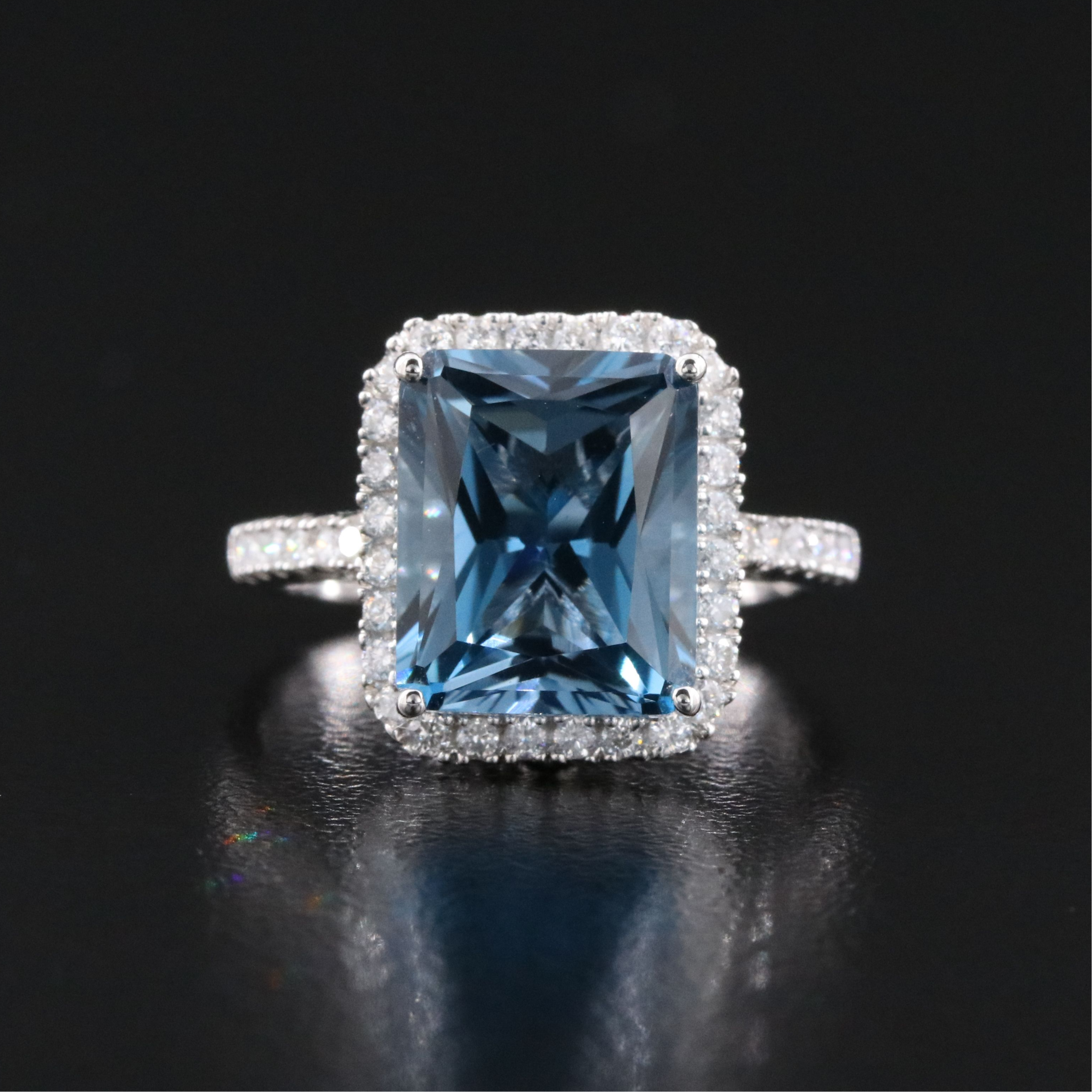 14K Topaz and Diamond Ring