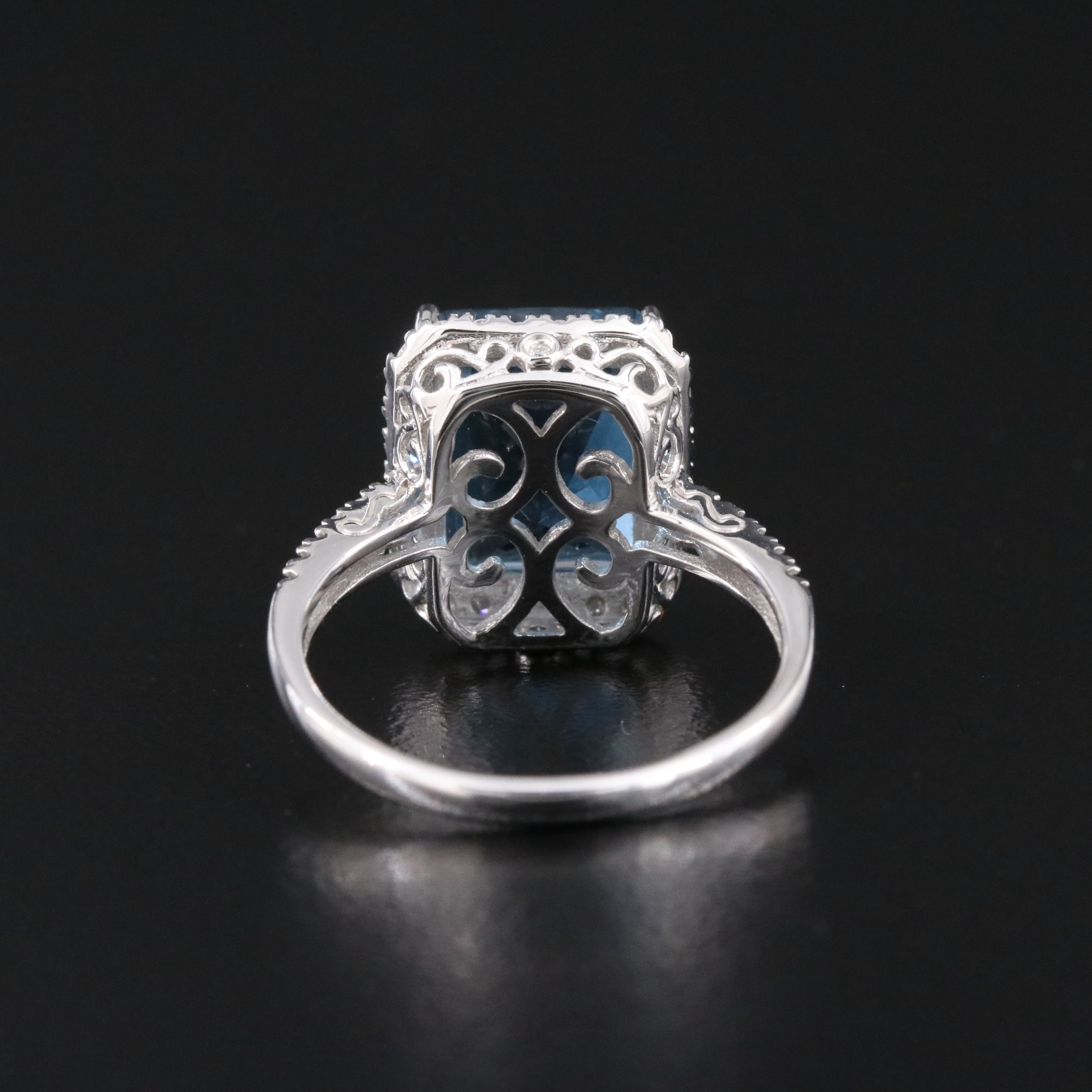 14K Topaz and Diamond Ring