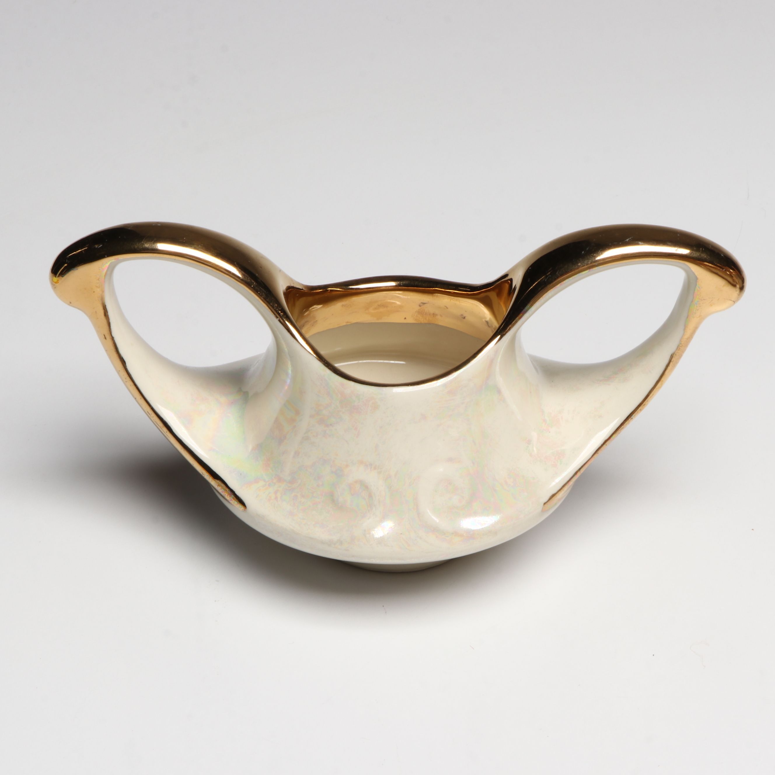 Adolf Laufer and Other Japanese Porcelain Luster Dinnerware and Serving Pieces