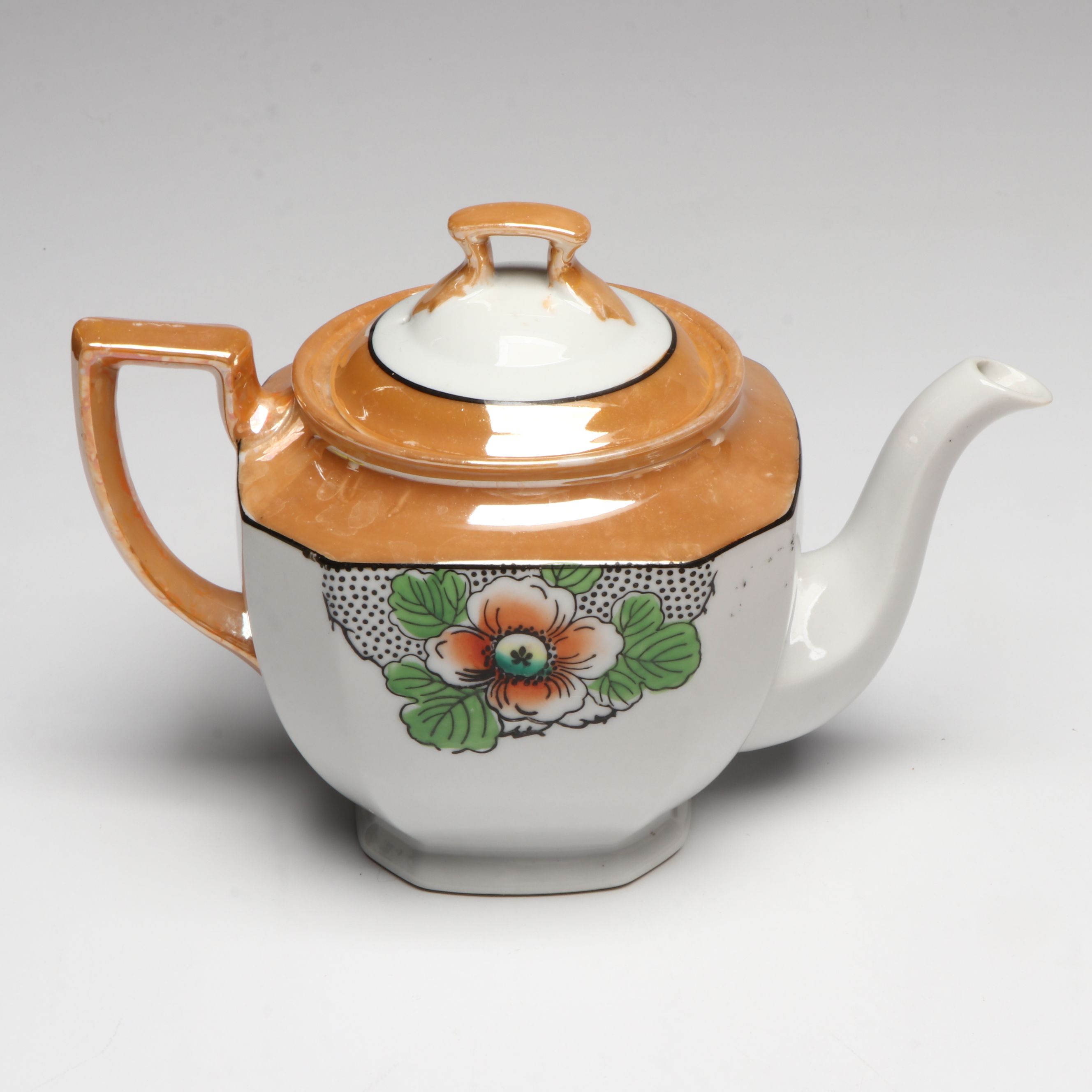 Adolf Laufer and Other Japanese Porcelain Luster Dinnerware and Serving Pieces