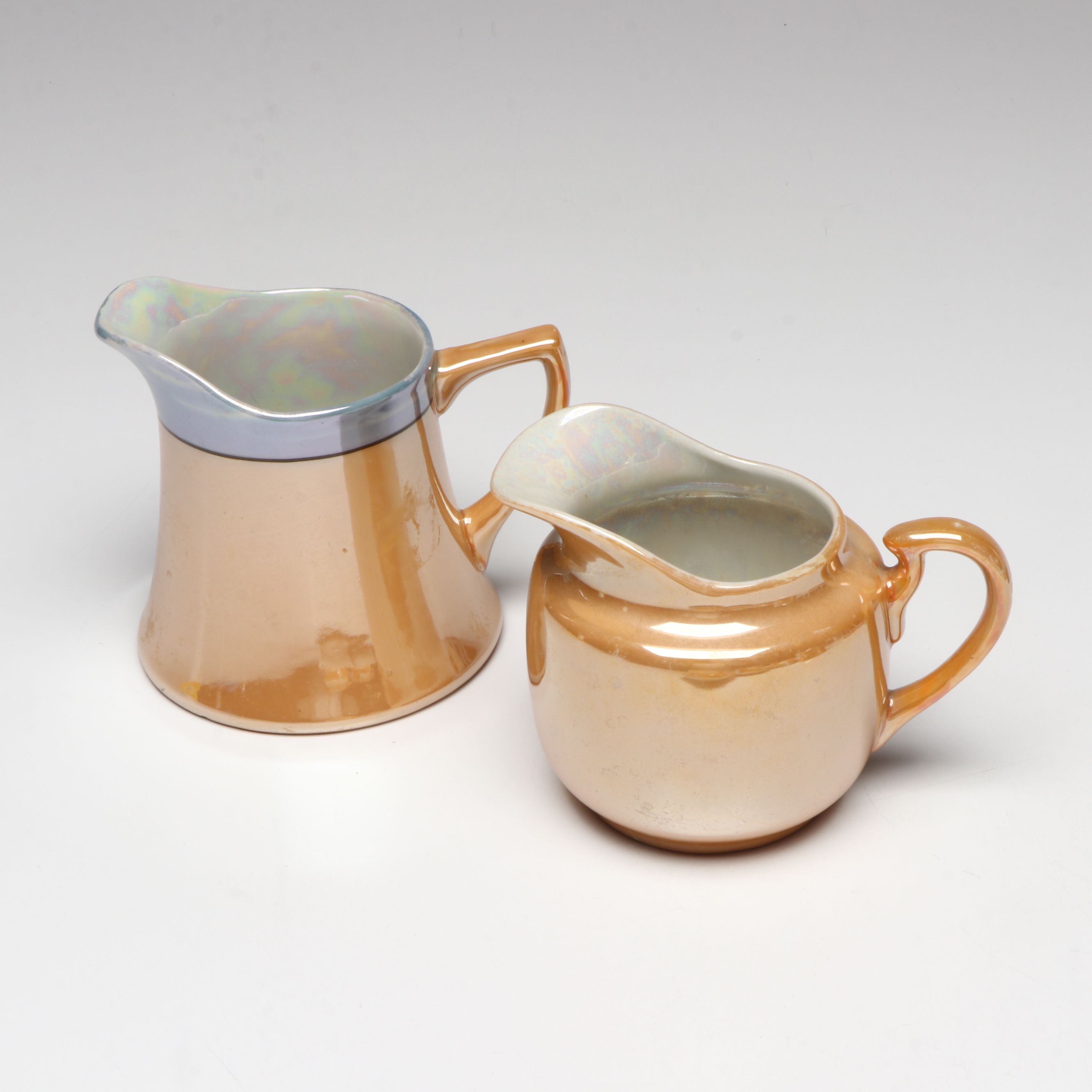 Adolf Laufer and Other Japanese Porcelain Luster Dinnerware and Serving Pieces