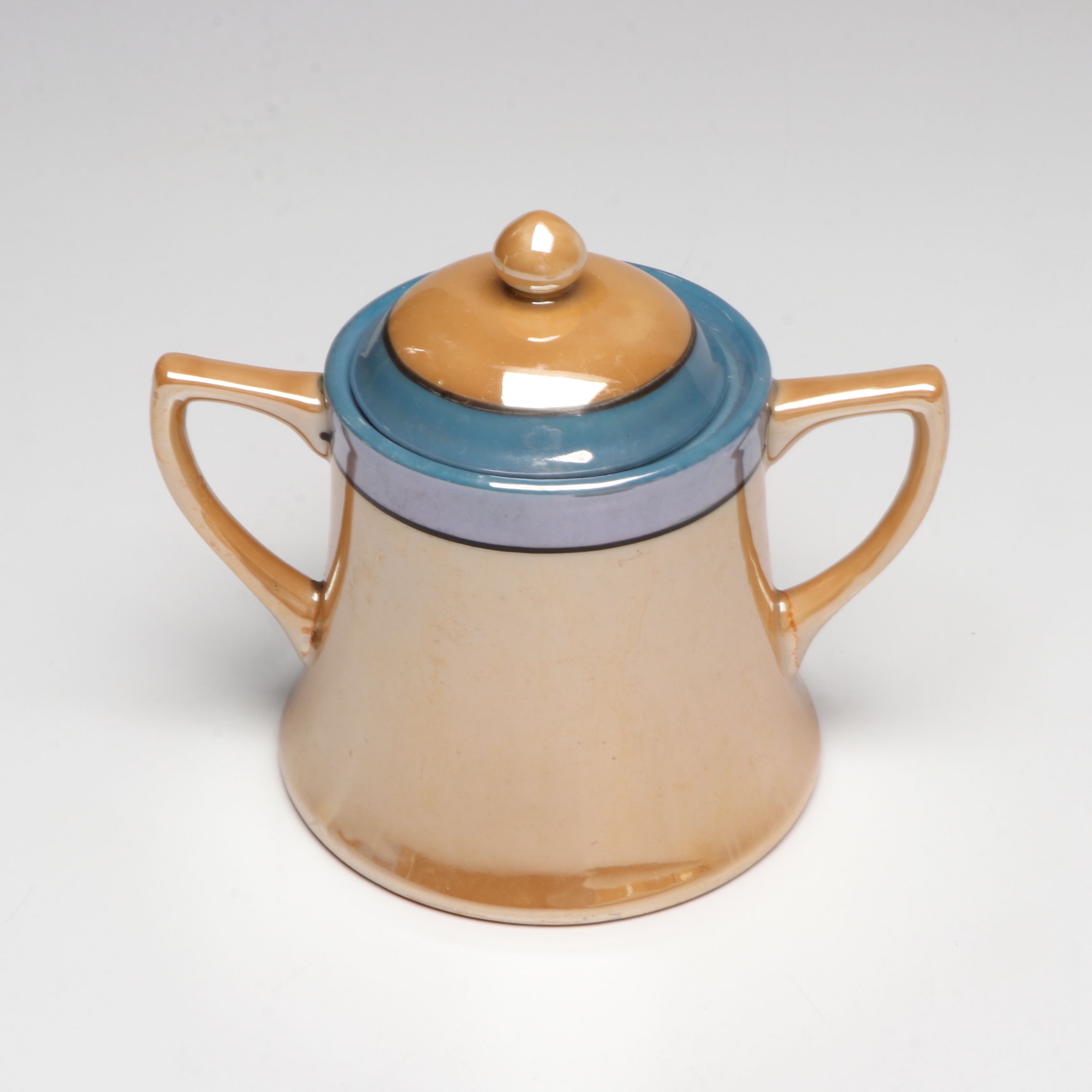 Adolf Laufer and Other Japanese Porcelain Luster Dinnerware and Serving Pieces