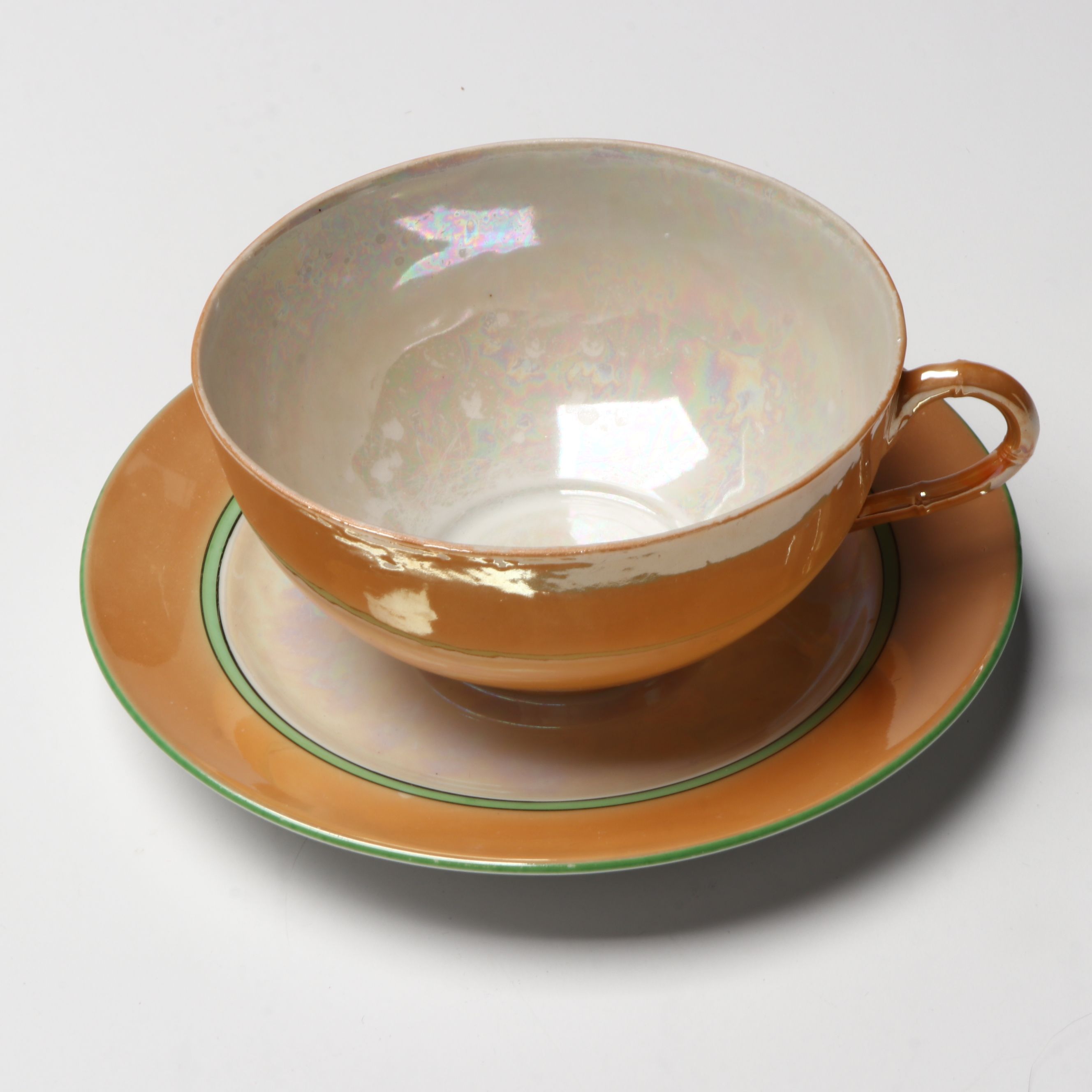 Adolf Laufer and Other Japanese Porcelain Luster Dinnerware and Serving Pieces