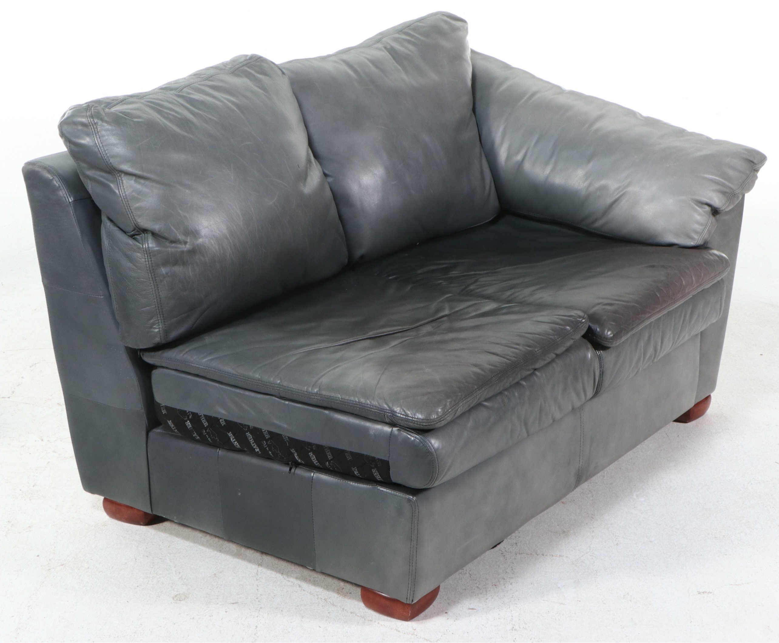 Leather Center, Inc. Two-Piece Leather Sectional Sofa