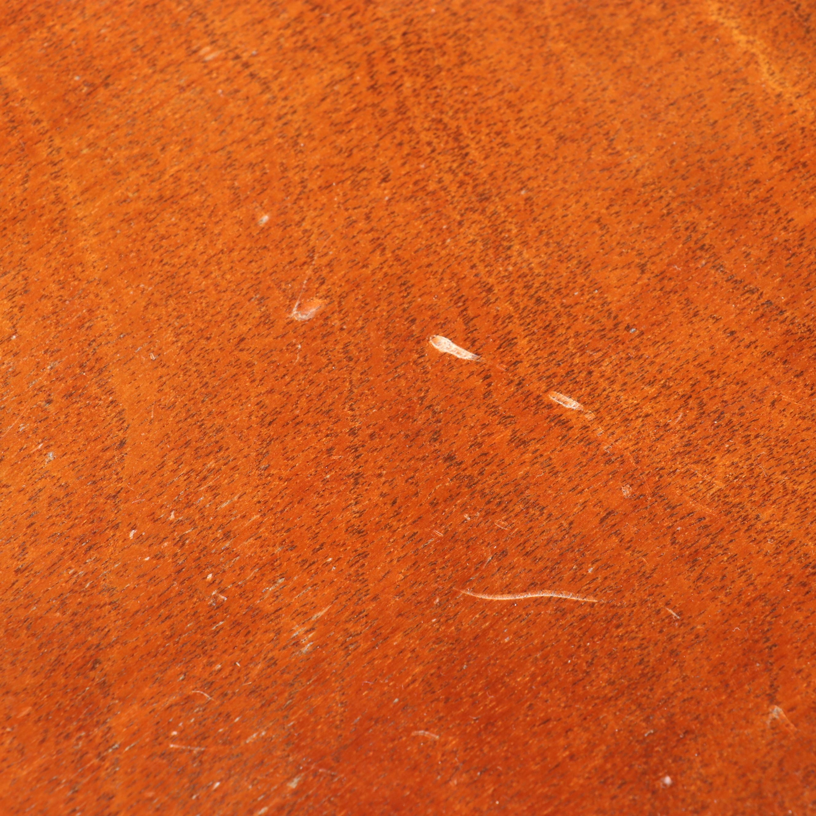 Pair of Regency Style Mahogany Two-Tier Side Tables, Mid-20th Century