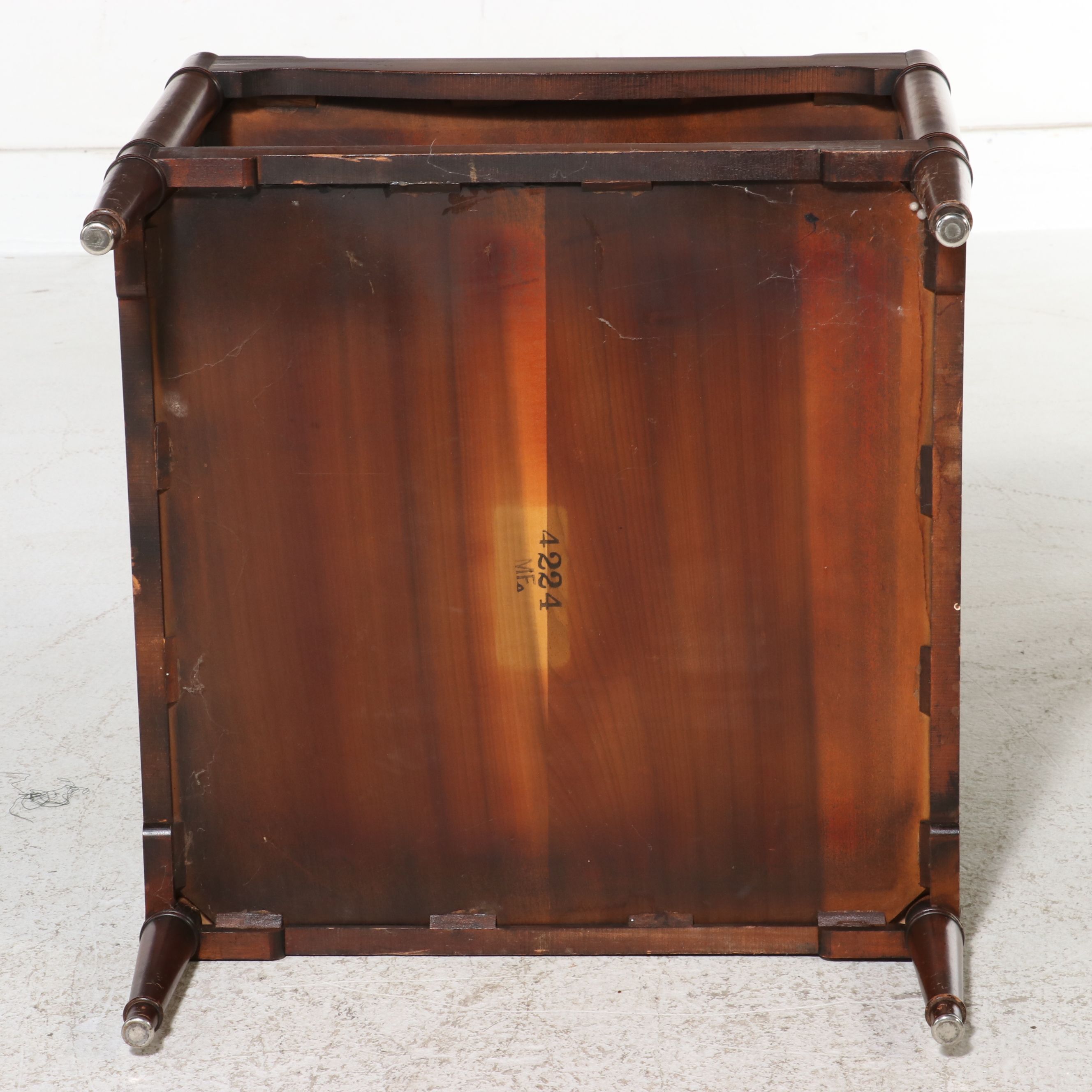 Pair of Regency Style Mahogany Two-Tier Side Tables, Mid-20th Century