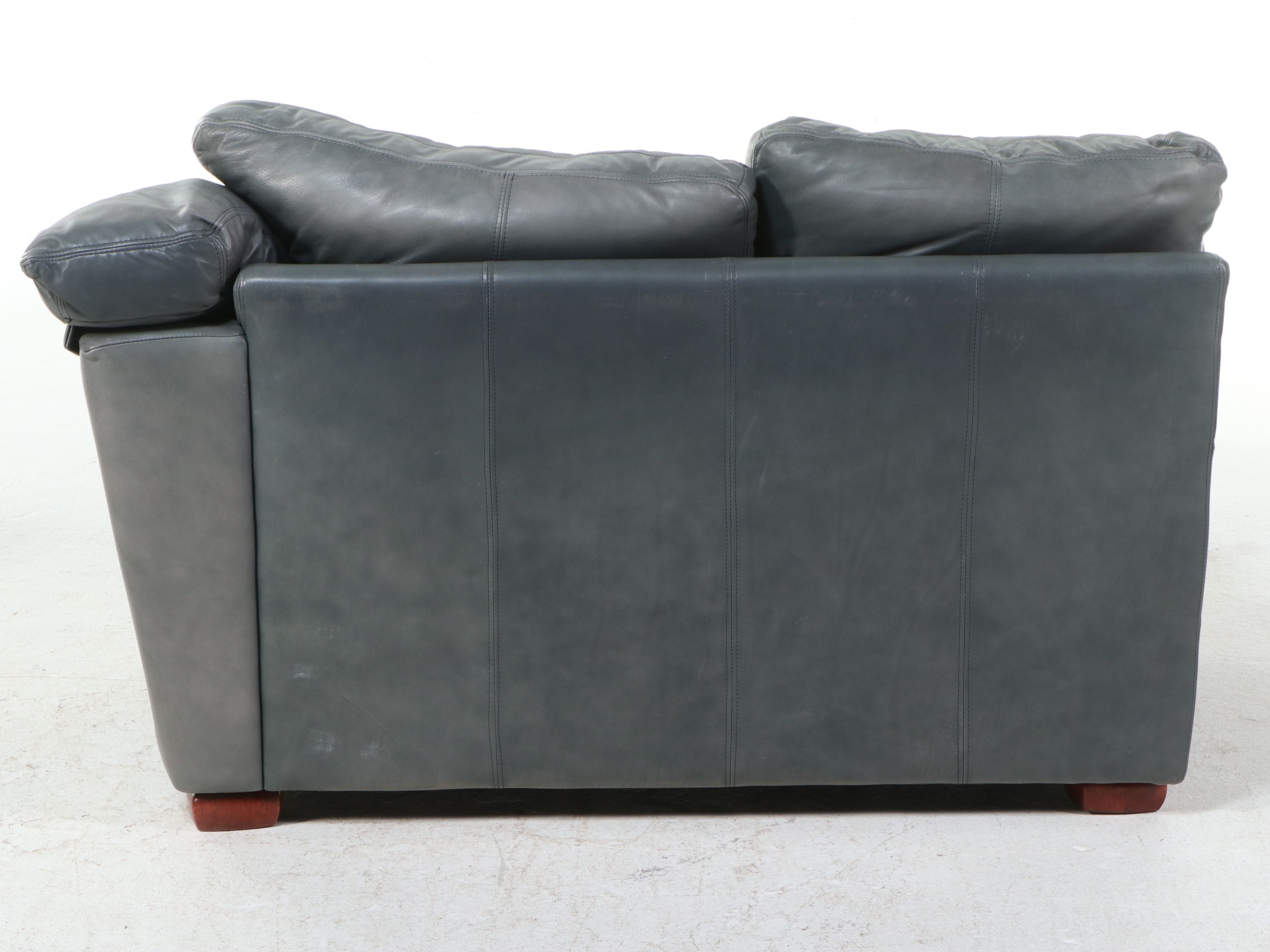 Leather Center, Inc. Two-Piece Leather Sectional Sofa