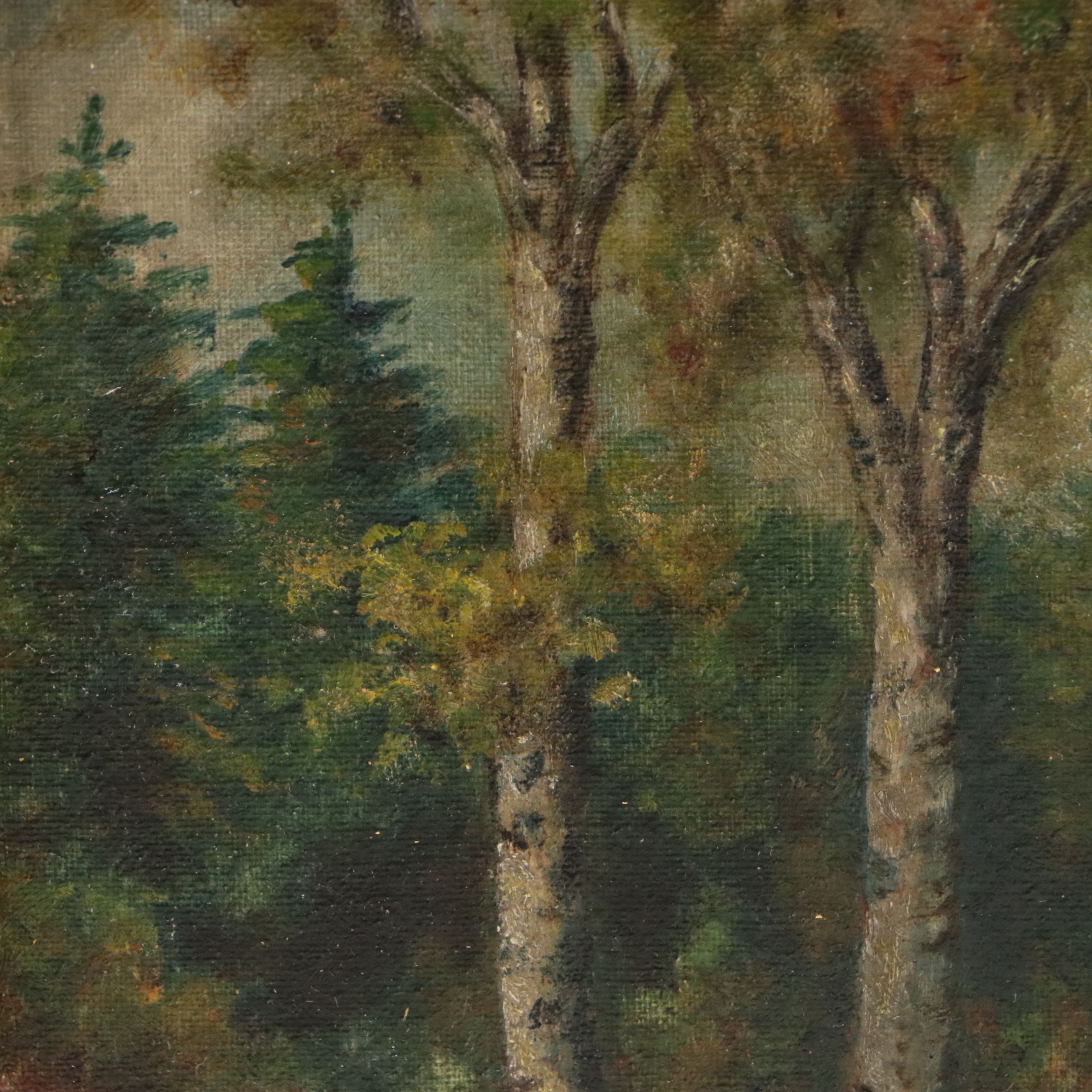 A. Bessey Landscape Oil Painting, Circa Early 20th Century