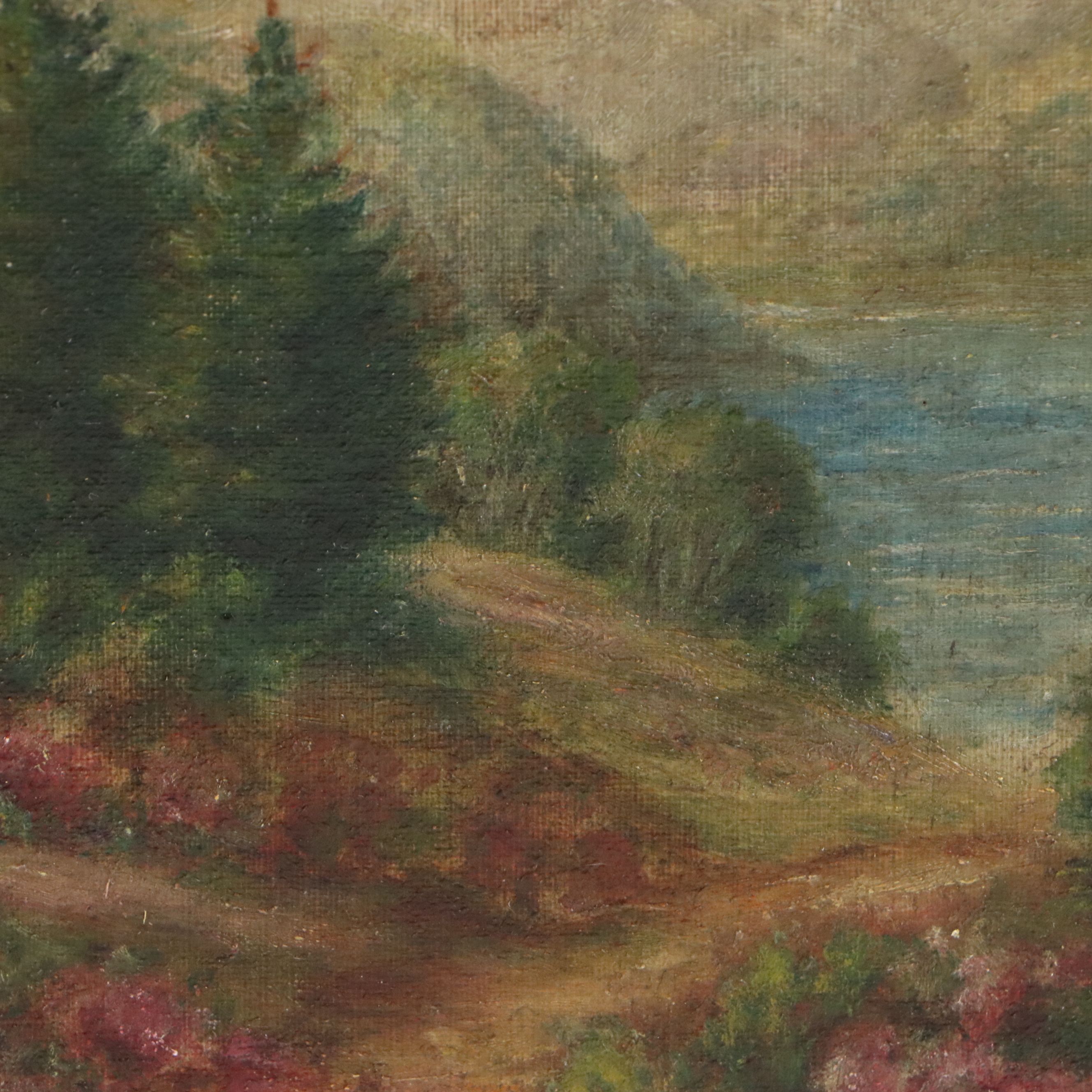 A. Bessey Landscape Oil Painting, Circa Early 20th Century